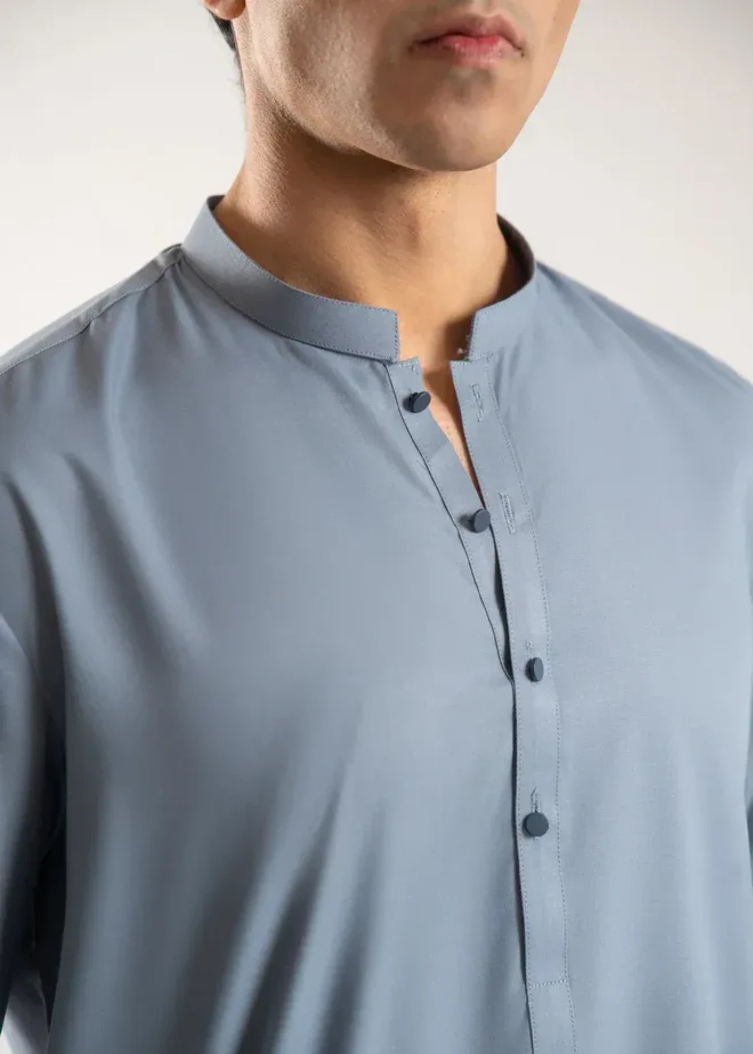 wash & wear Shalwar Kameez in Frost blue by Zarrar