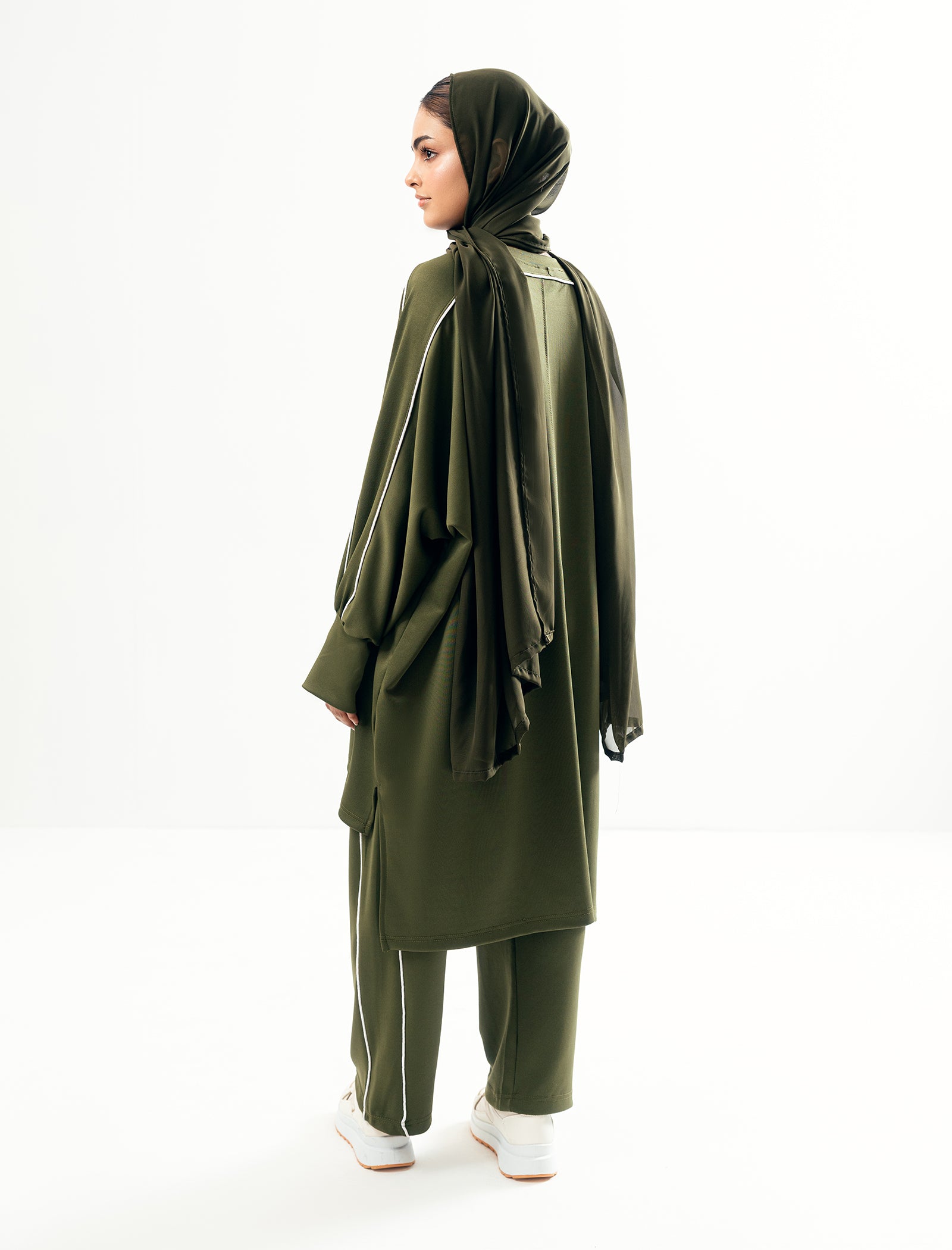 polyester Tracksuit in Olive green
