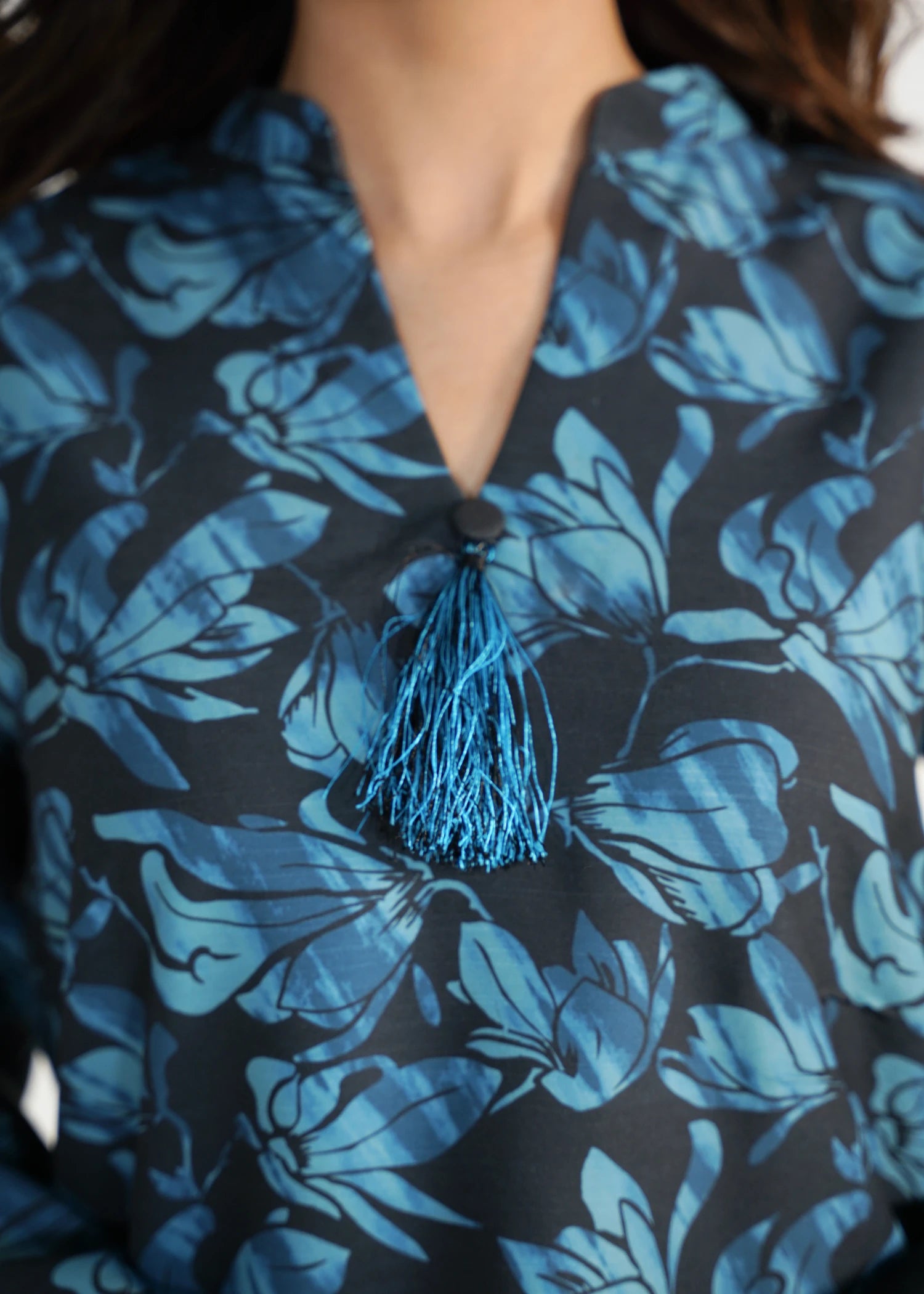 viscose cambric Co Ord Sets in Navy blue, smoke black