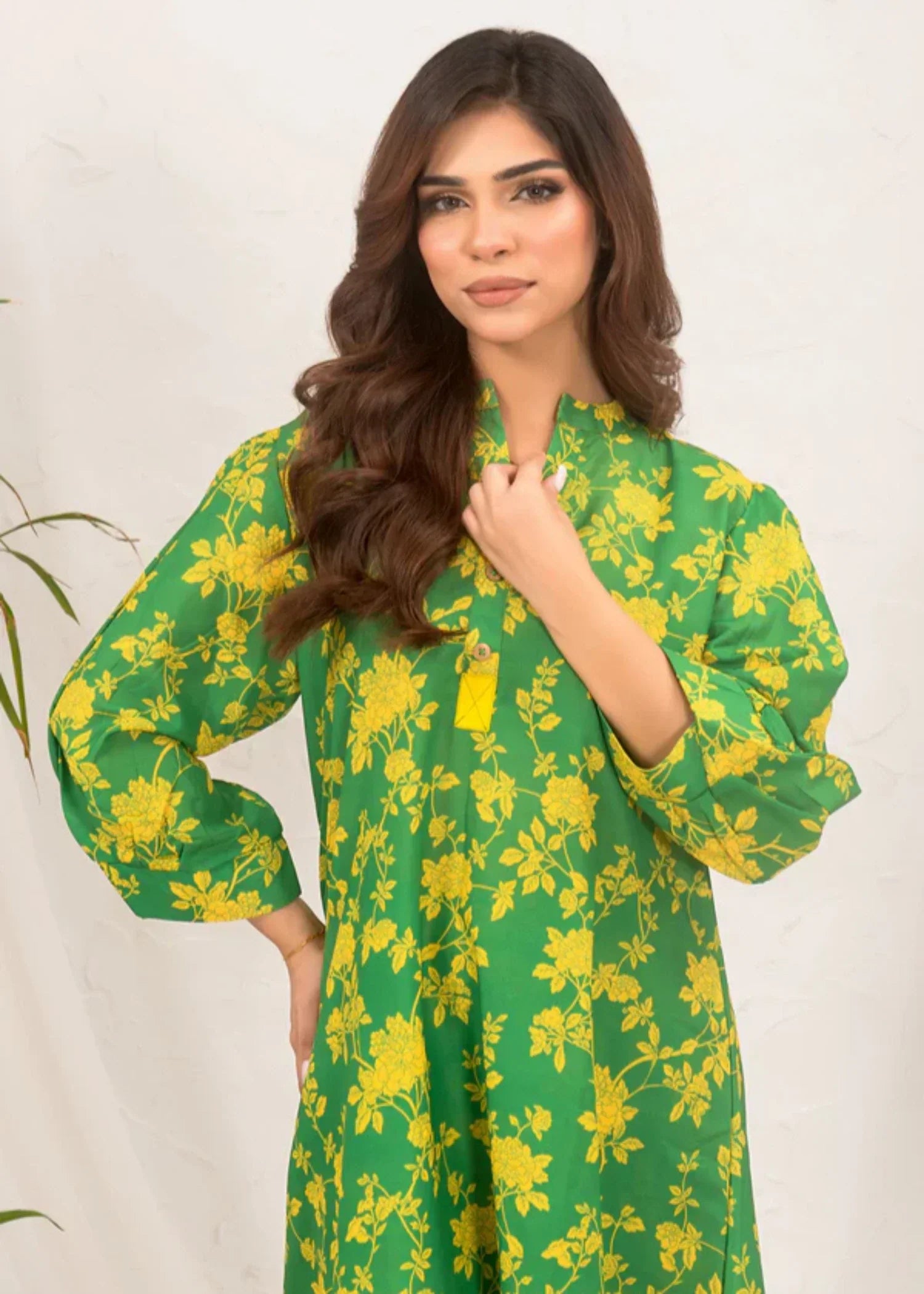 swiss lawn Co Ord Sets in Green