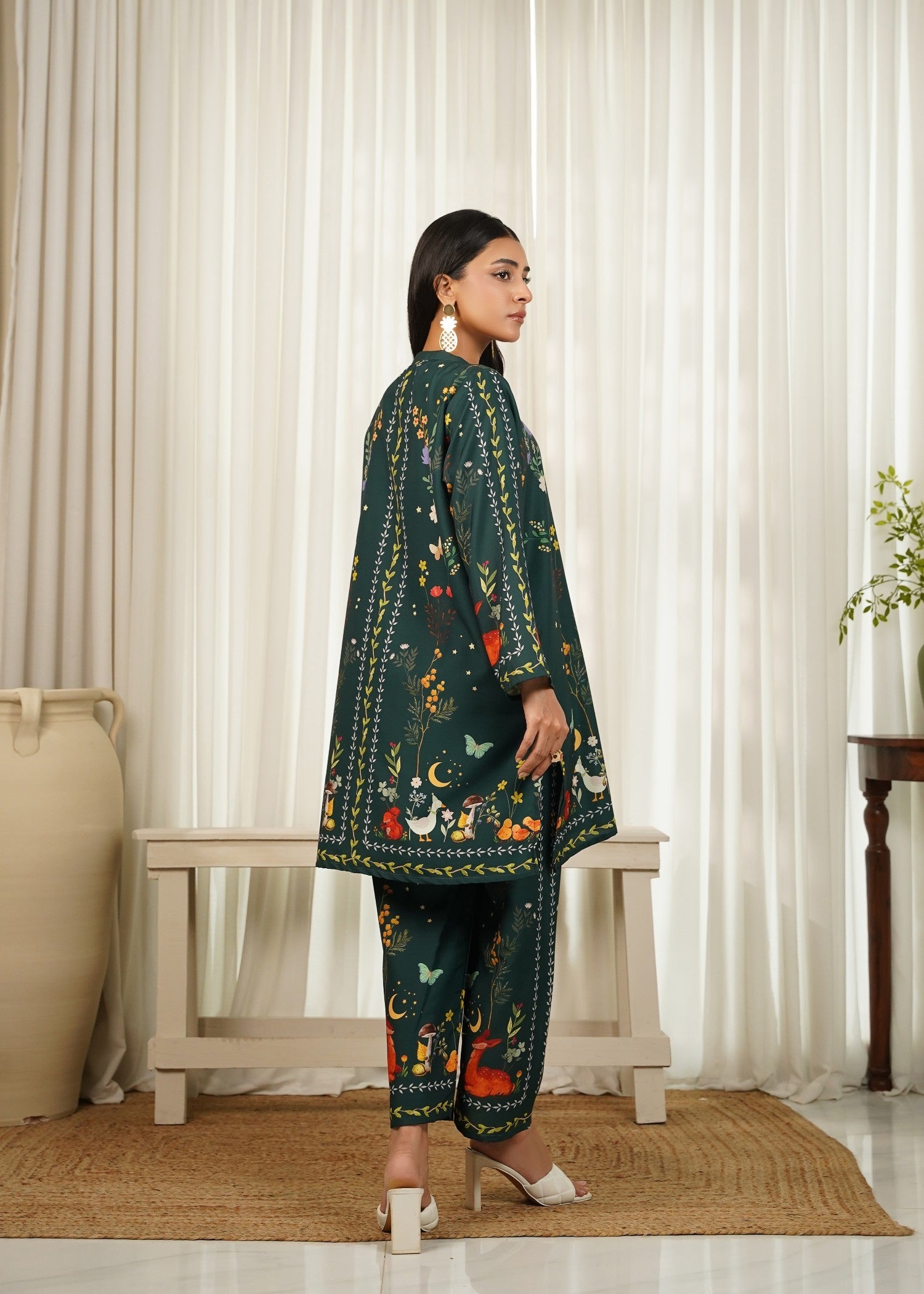 crepe Co Ord Sets in Green