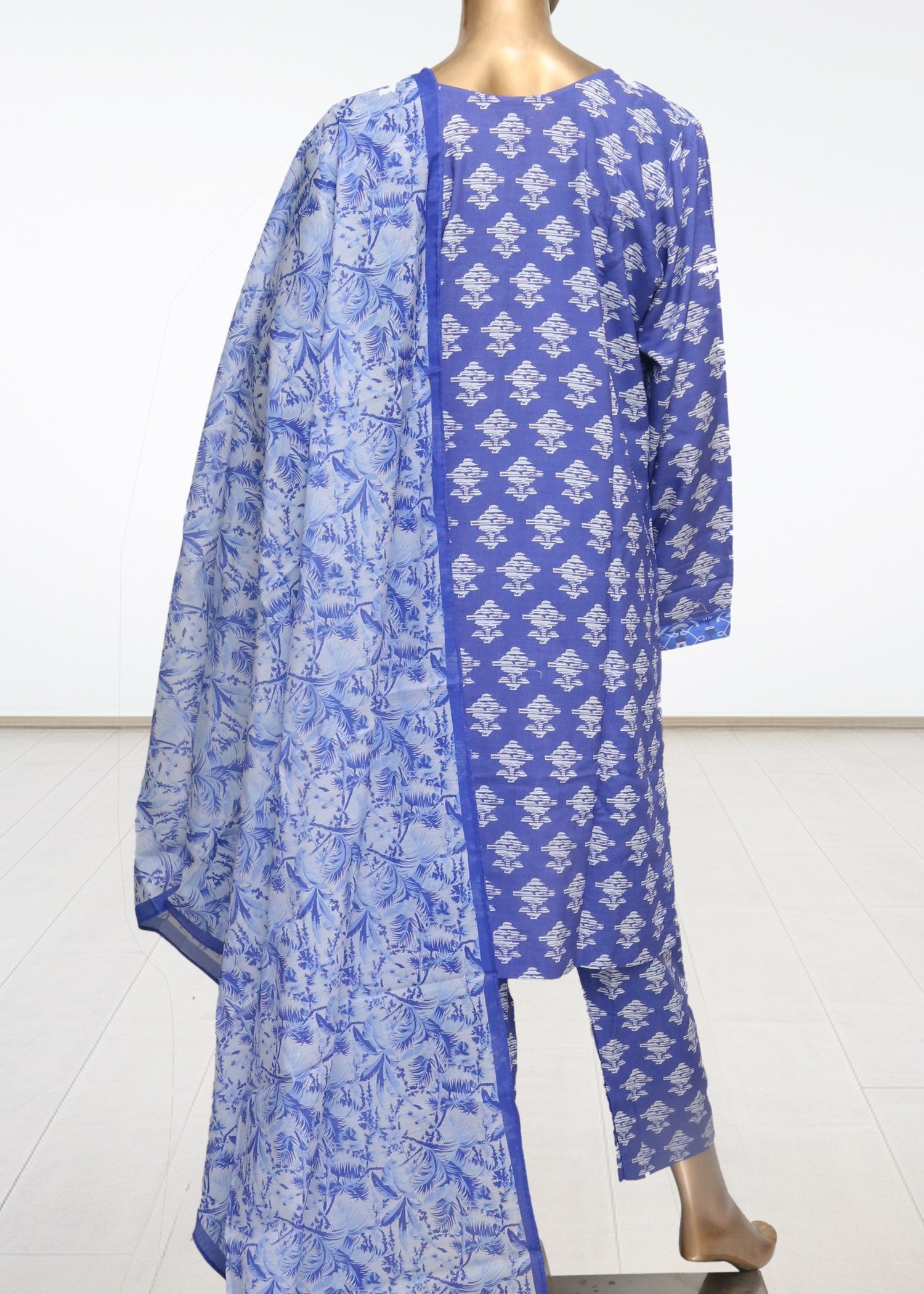 viscose raw silk Kurta Set in Periwinkle