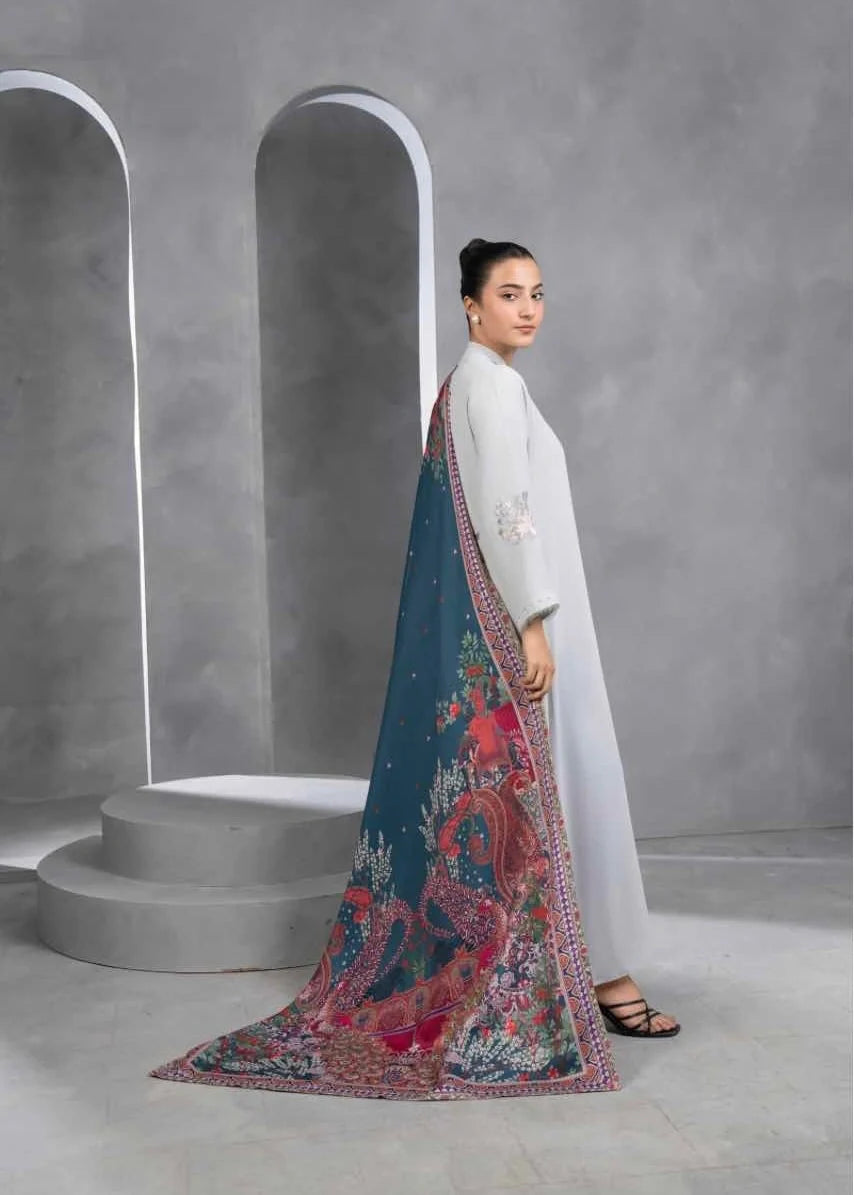 Shawl in Teal Color by - Trendy Women Shawl NVQ5991