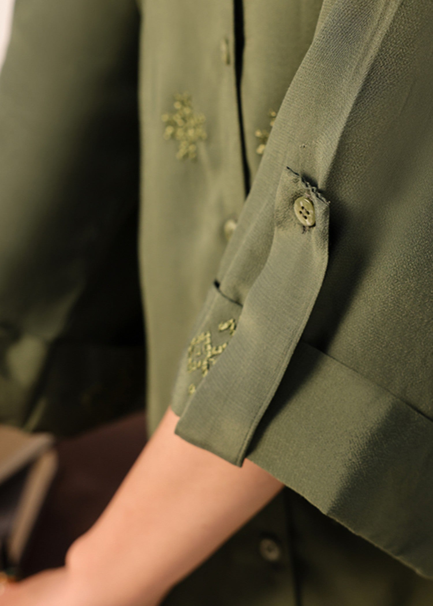 viscose Co ord Sets in Olive green