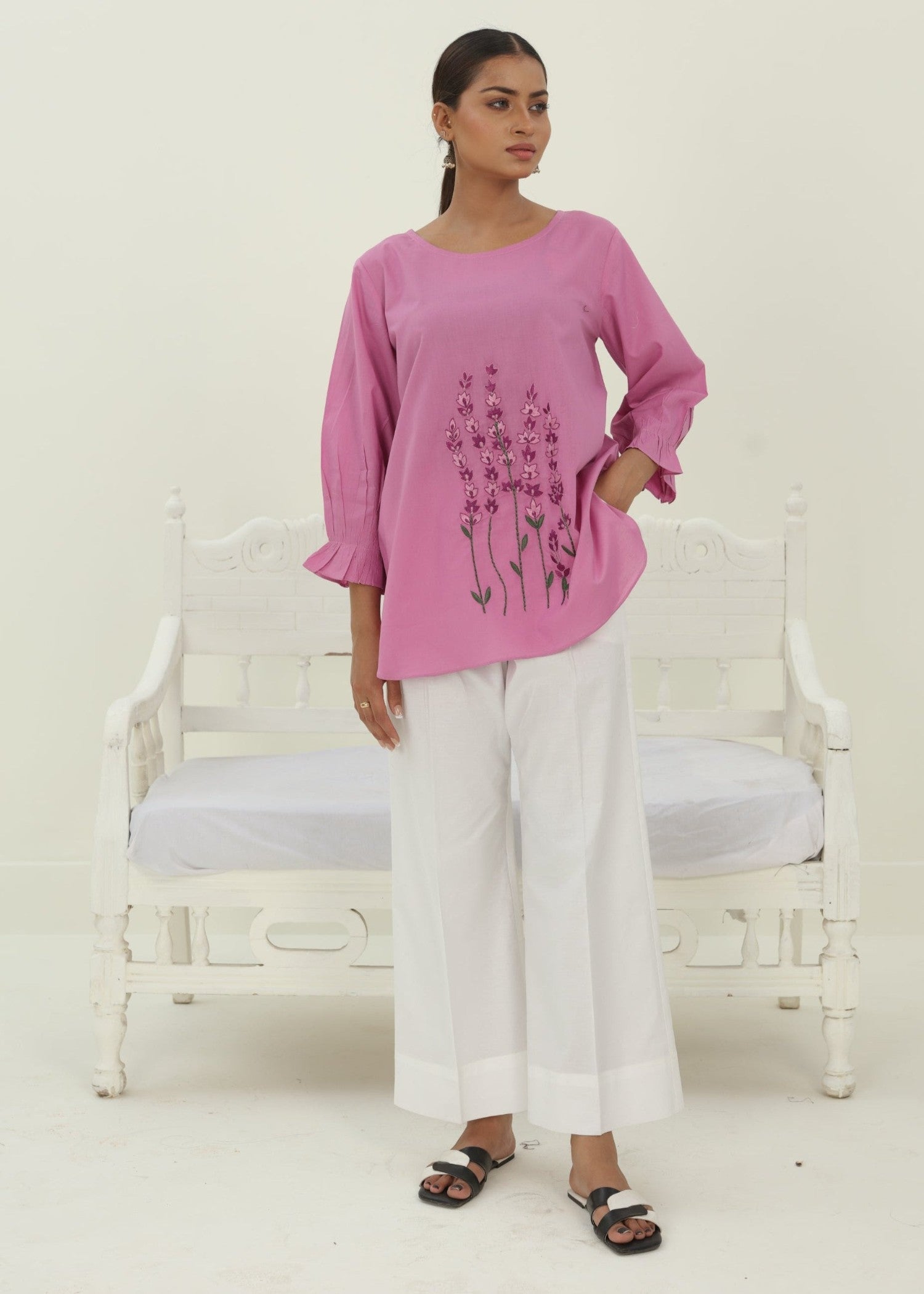 lawn Tunic in Lilac