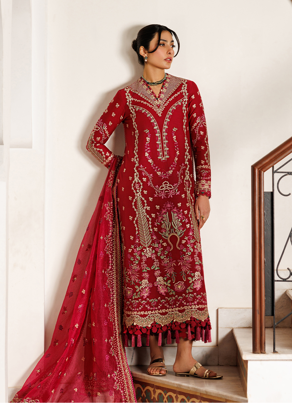 Mirabelle Festive Luxury Lawn – GARDENIA GLOW