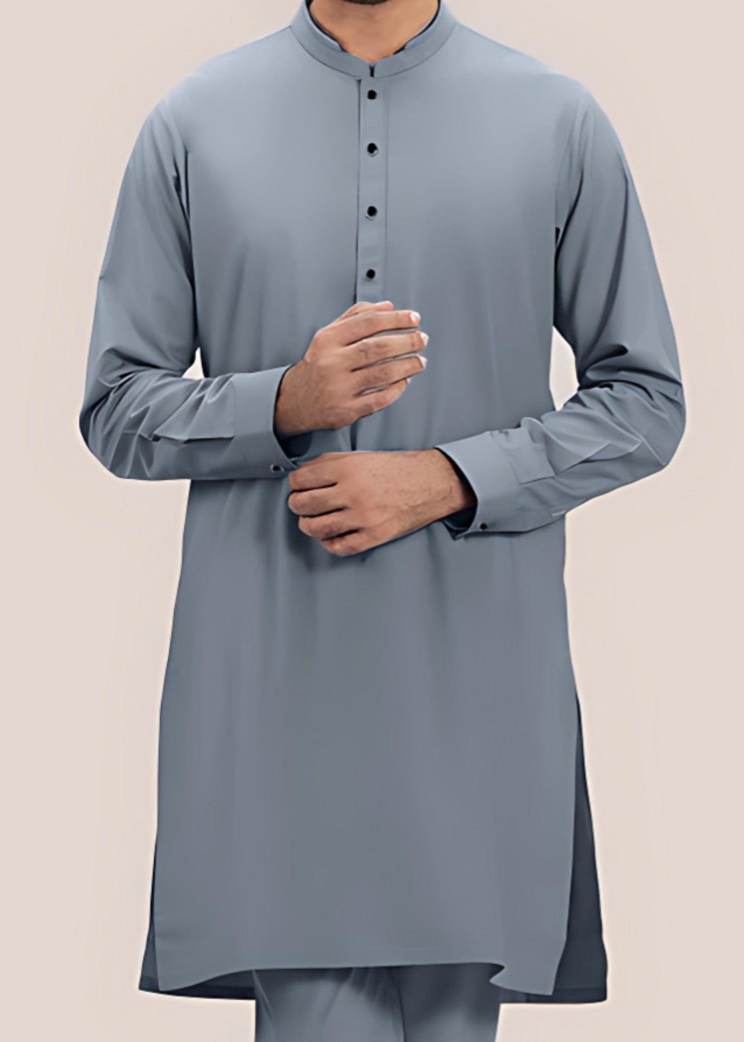 wash & wear Kurta Set in Cloud blue