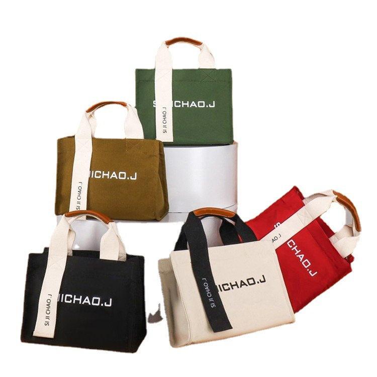 New Women's Large Capacity Summer Portable Canvas Bag