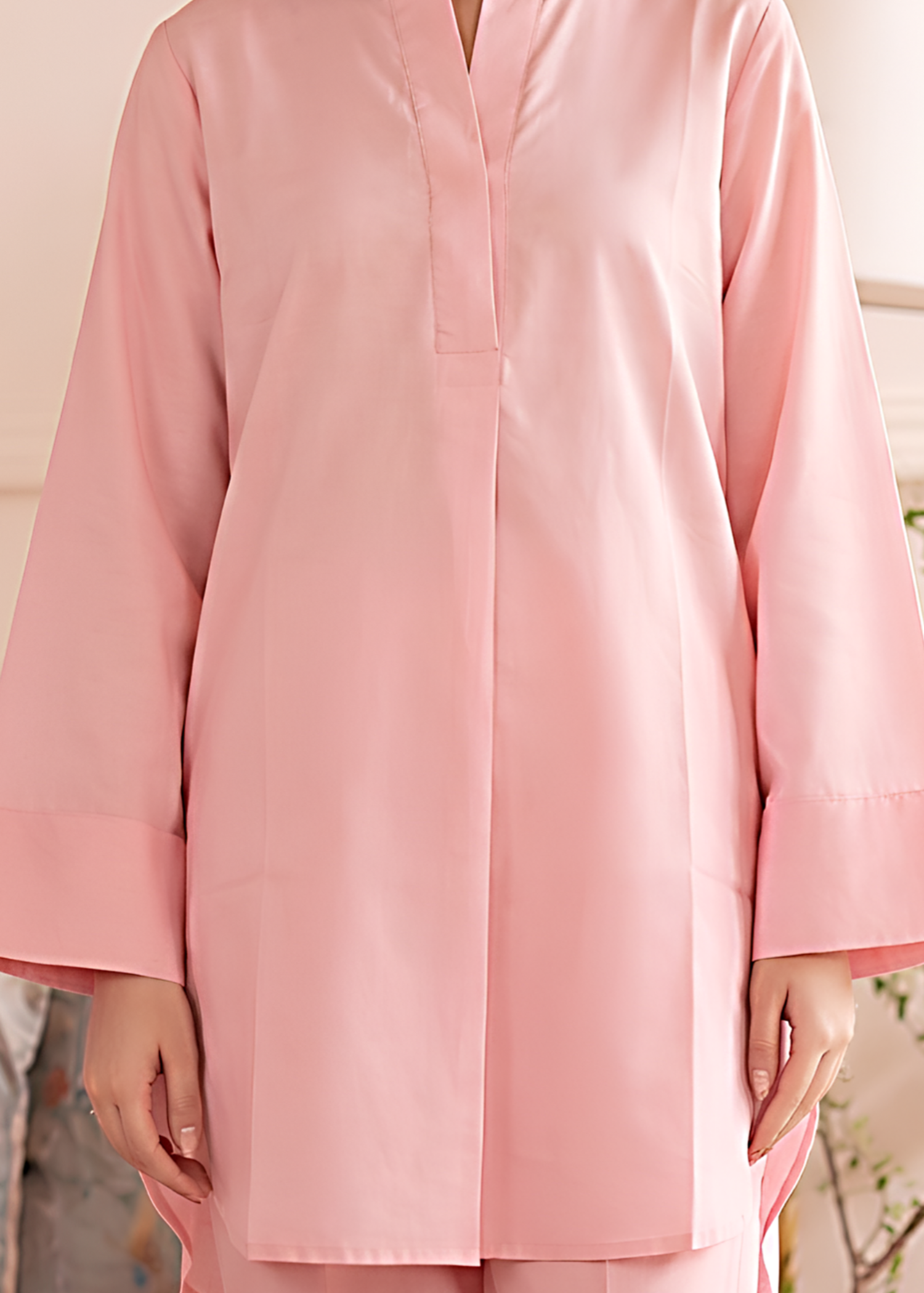 cotton Co Ord Sets in Blush pink