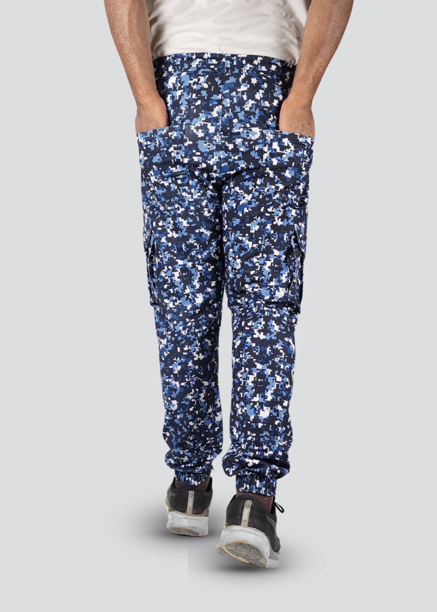 polyester Trousers in Blue