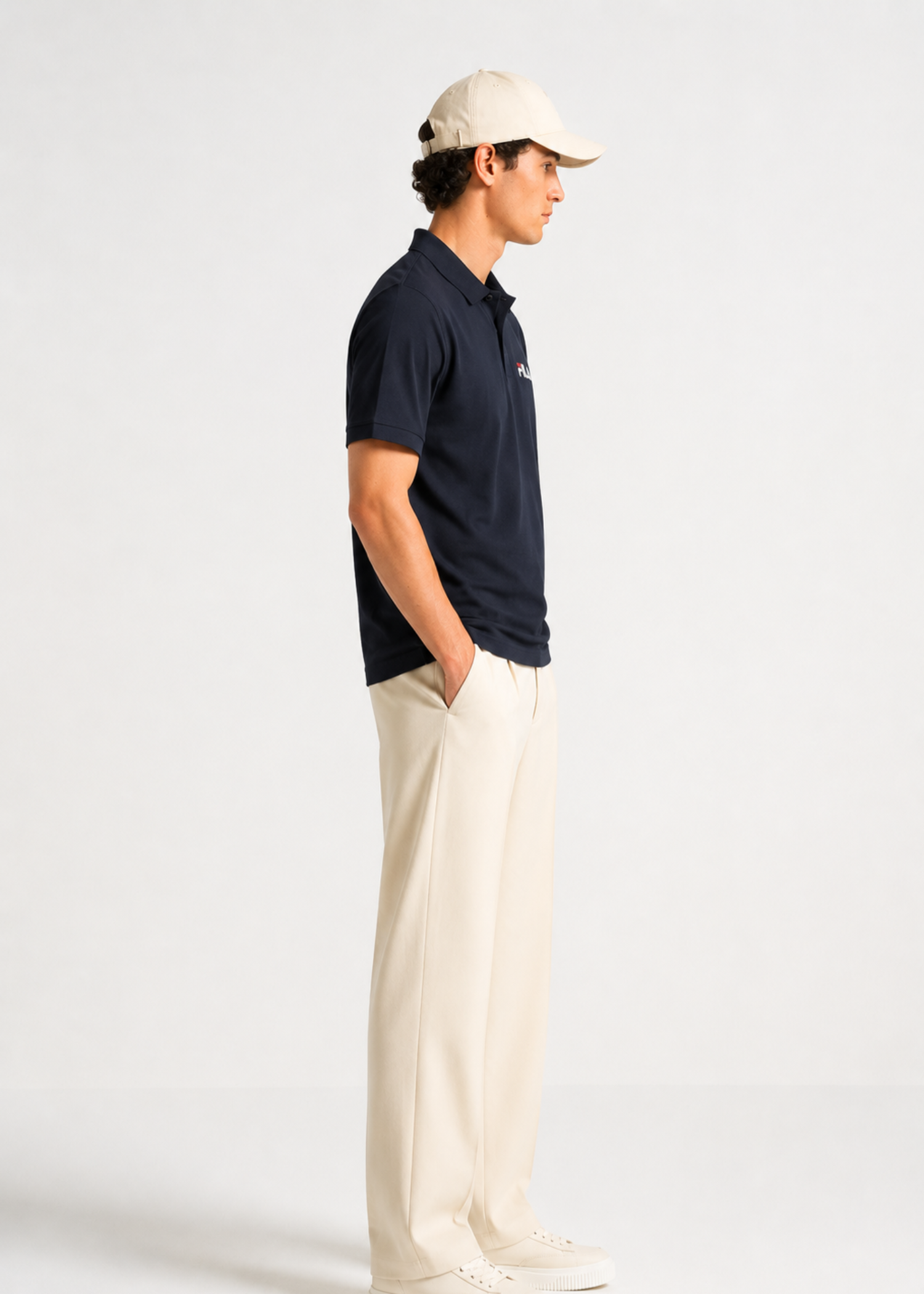 cotton jersey Polo Shirt in Midnight blue
