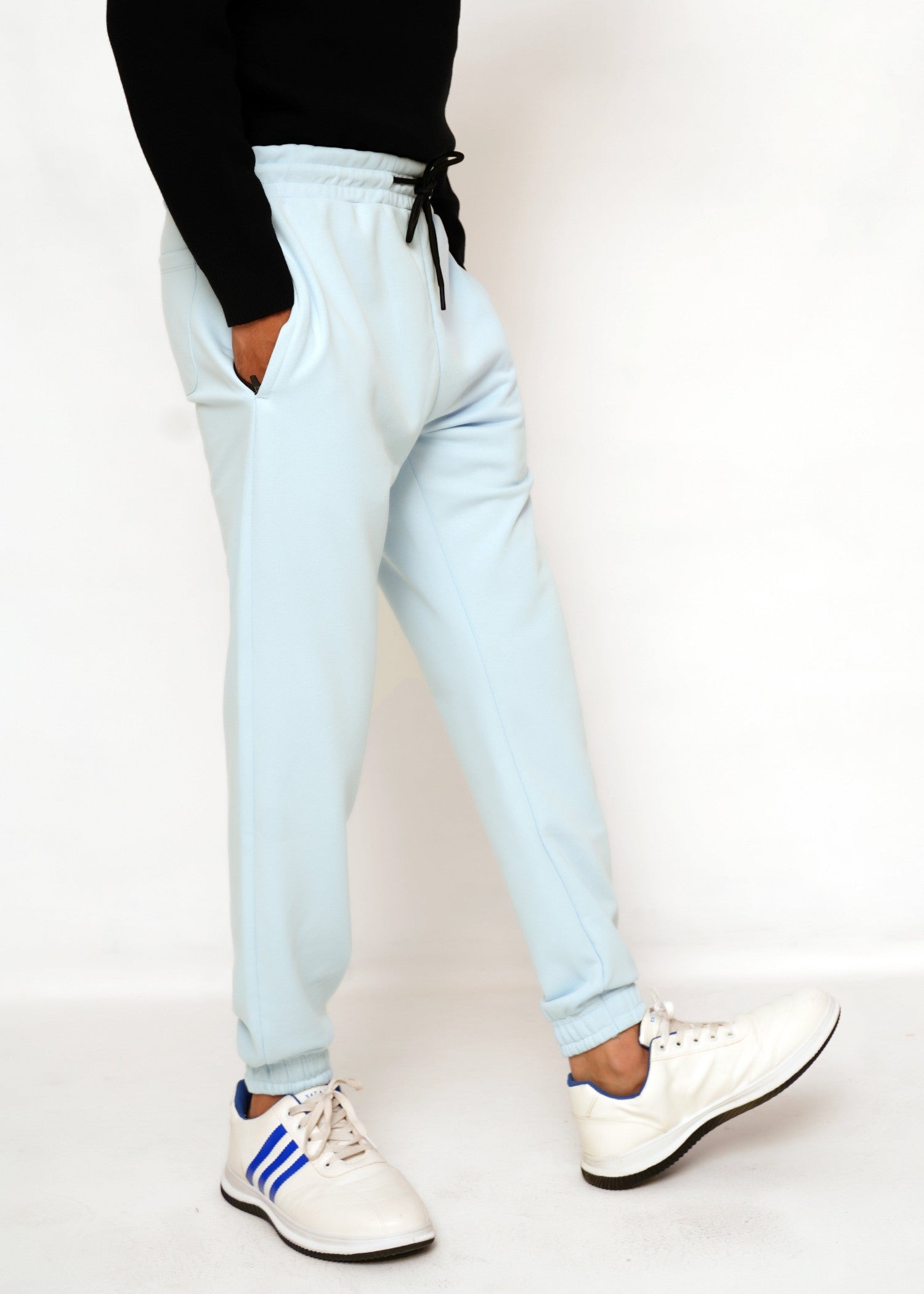 terry Trousers in Light blue
