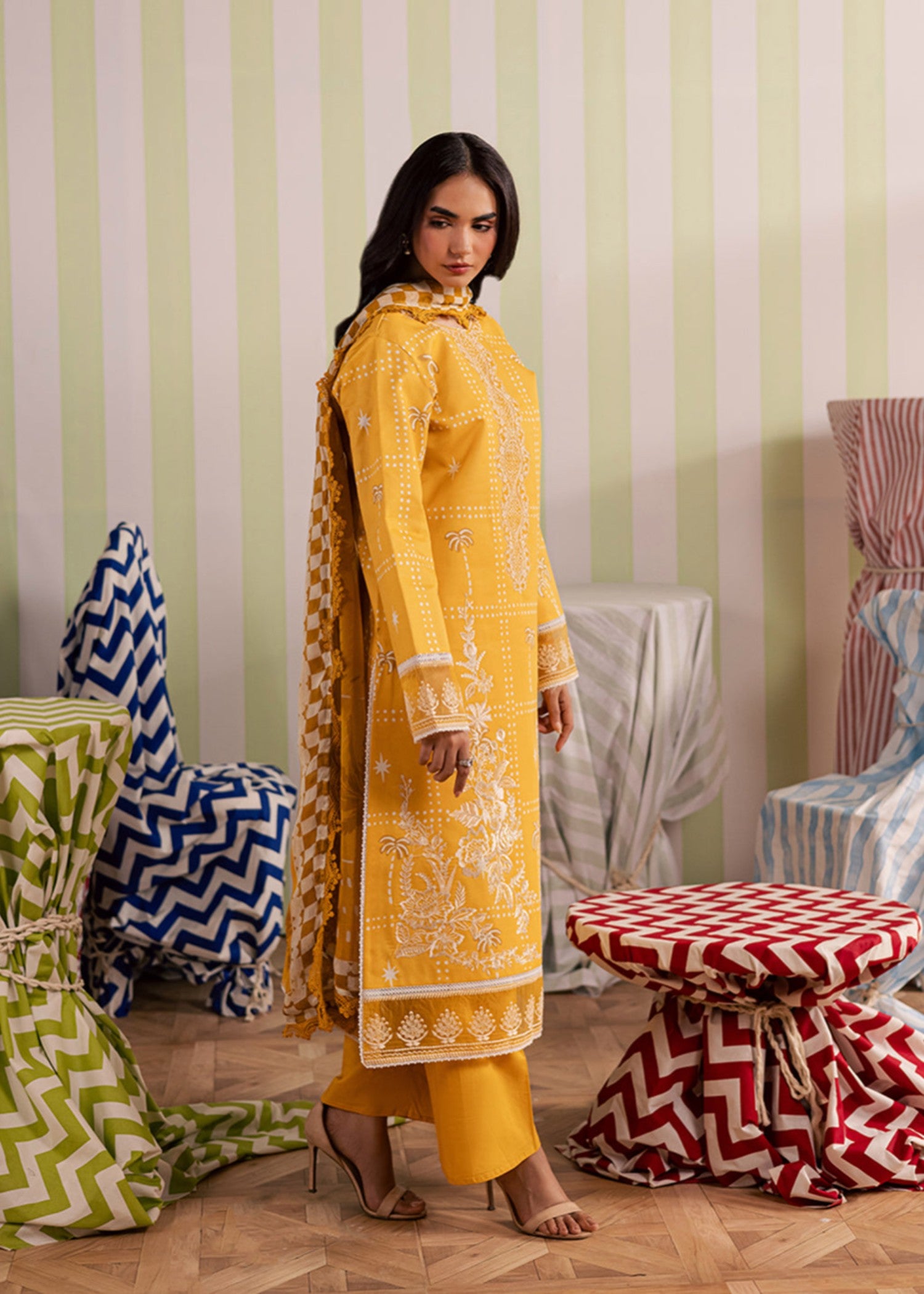 lawn Unstitched in Marigold