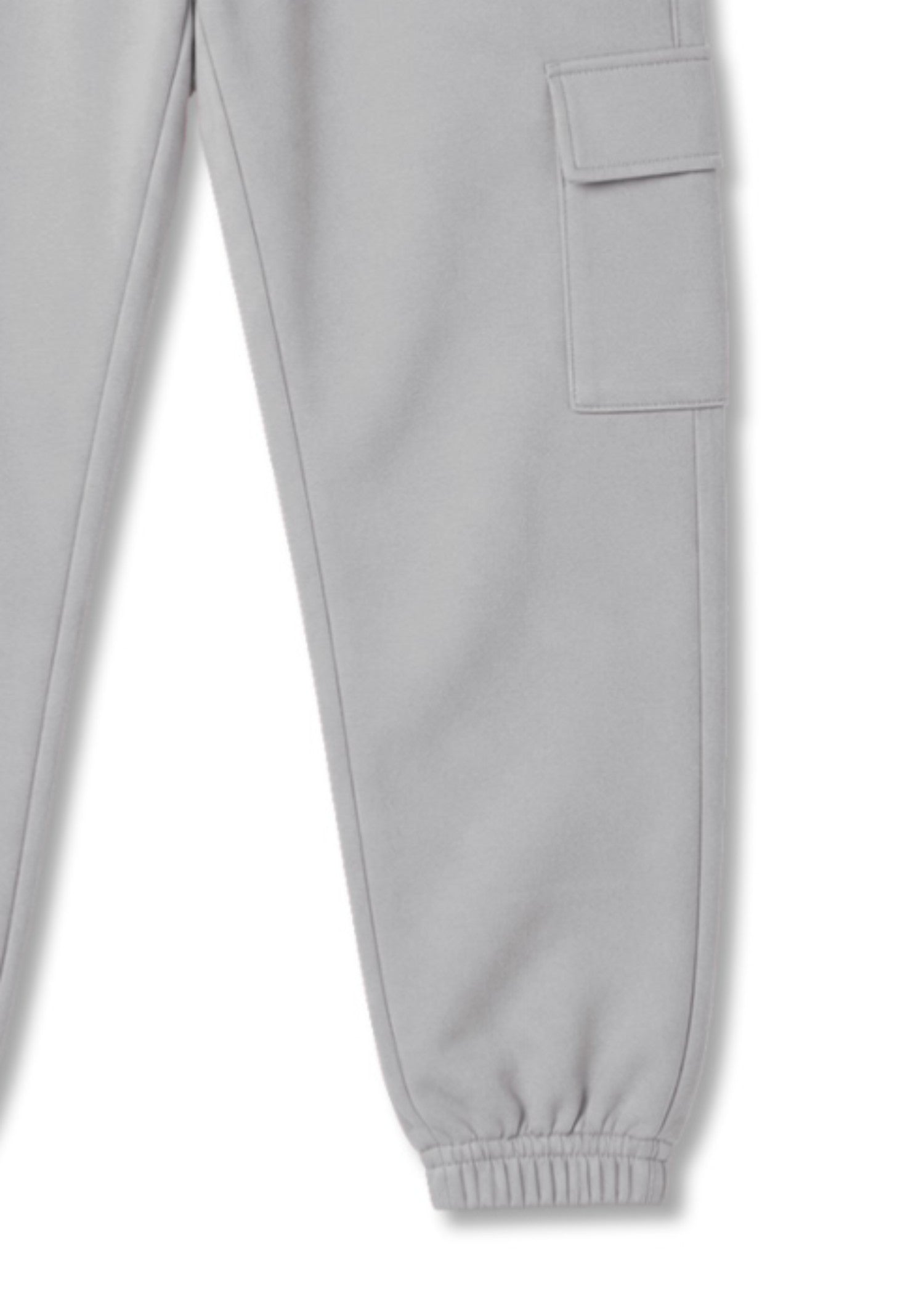 fleece Jogger Pants in Silver