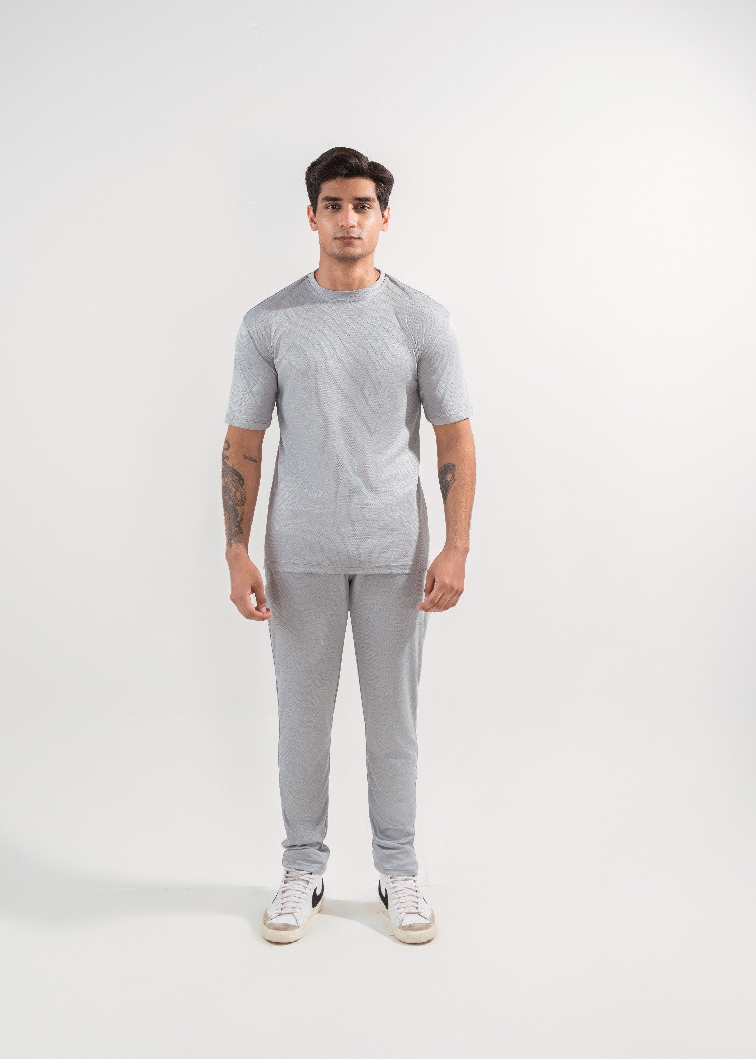 polyester Tracksuit in Light grey