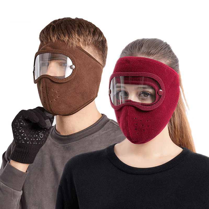 Polar Fleece Riding Windproof High-Definition Goggles Anti-Fog Mask