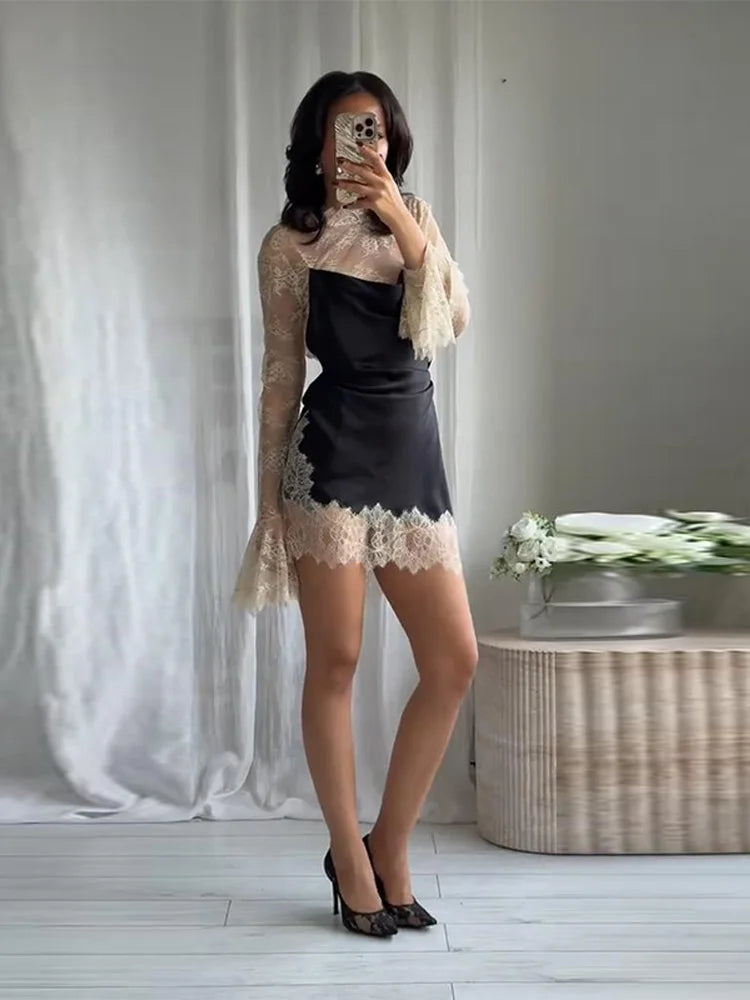 ELISA SATIN DRESS