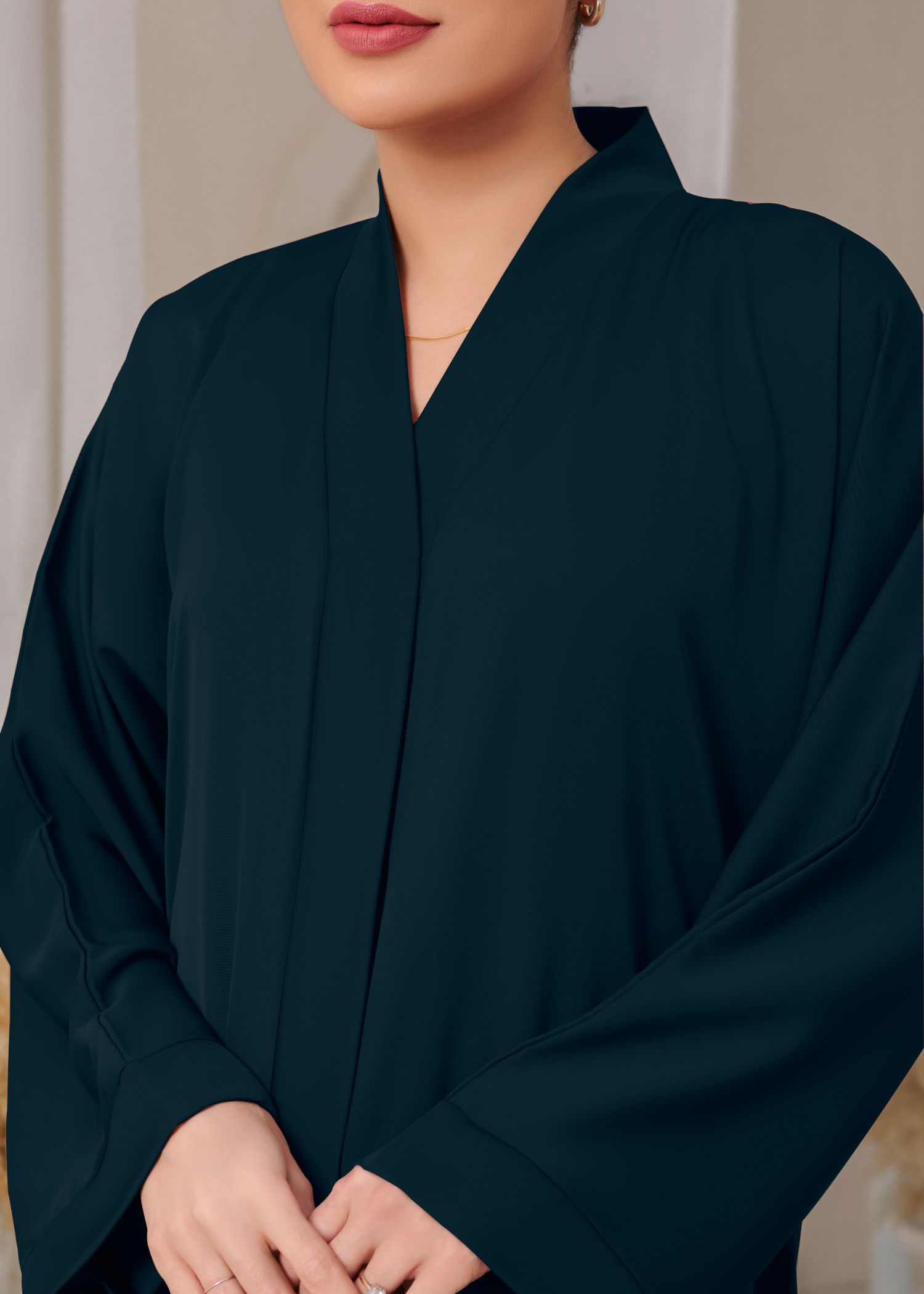 nidha Abaya in Blue