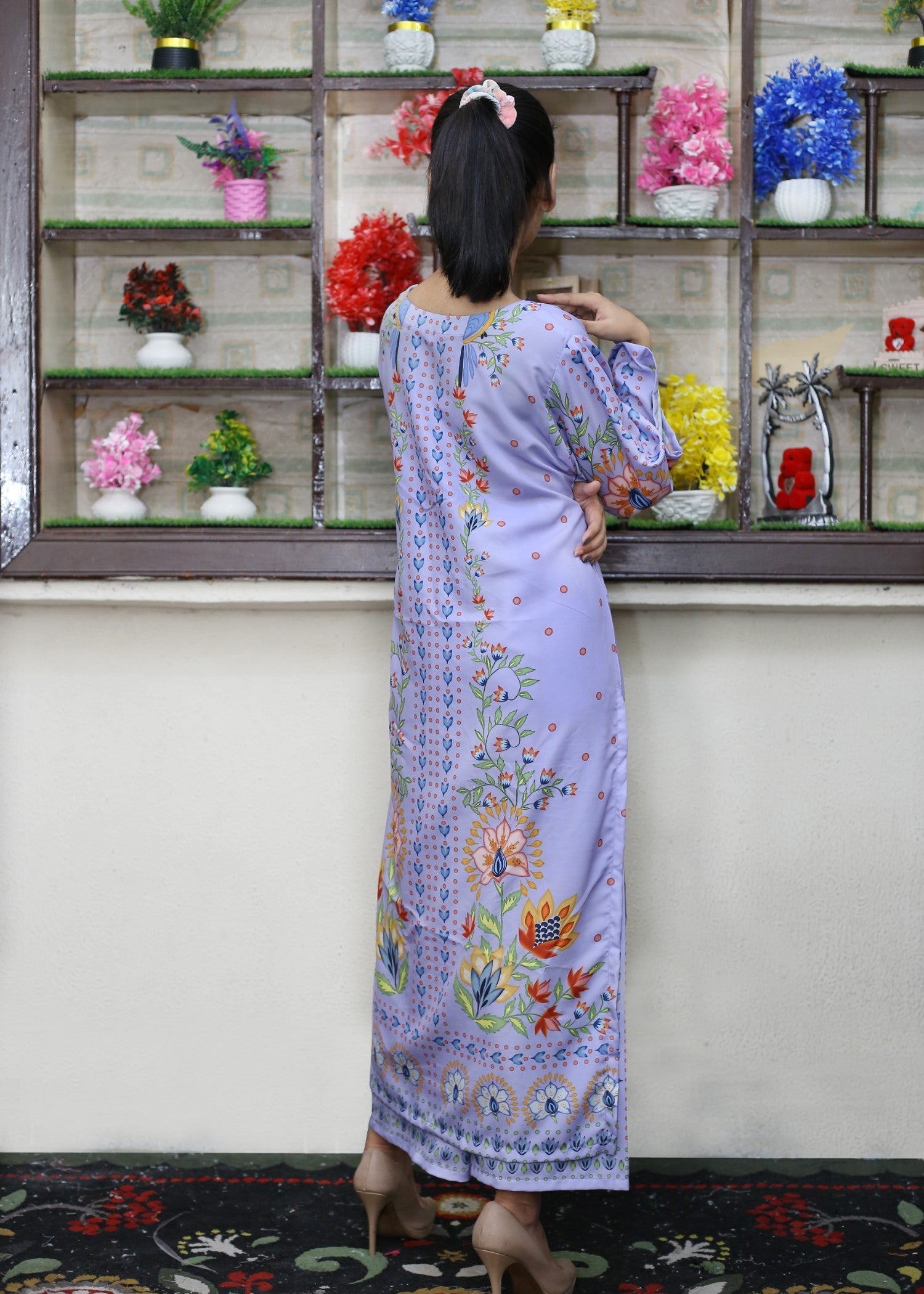 poly lawn Co Ord Sets in Lavender mist
