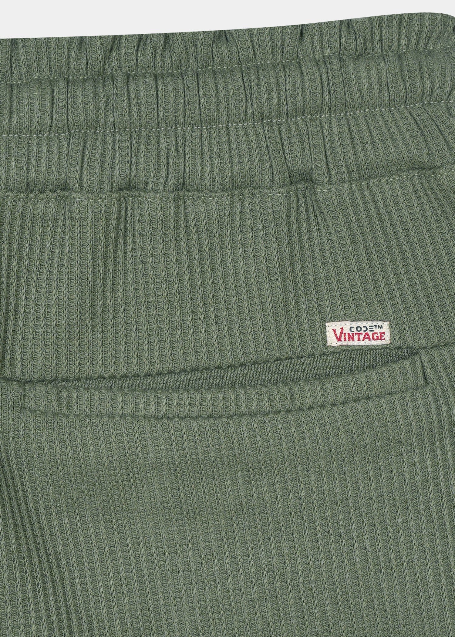 pure cotton Shorts in Olive green