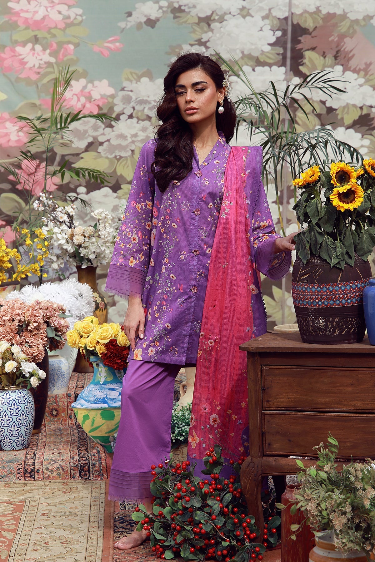 Mirha Lawn – Lavender Whisper