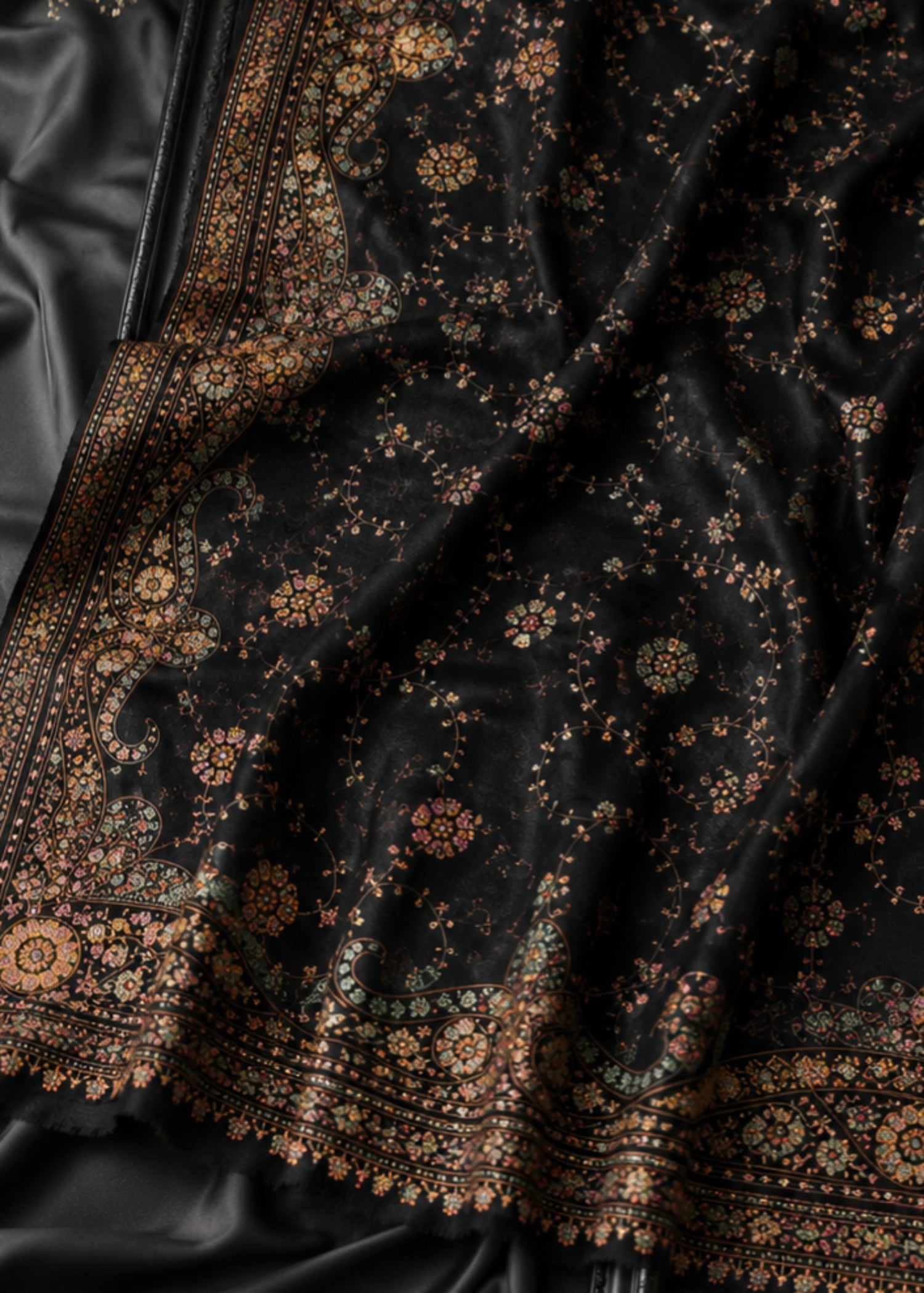 Shawl in Black Color by - Trendy Women Shawl VYN9474