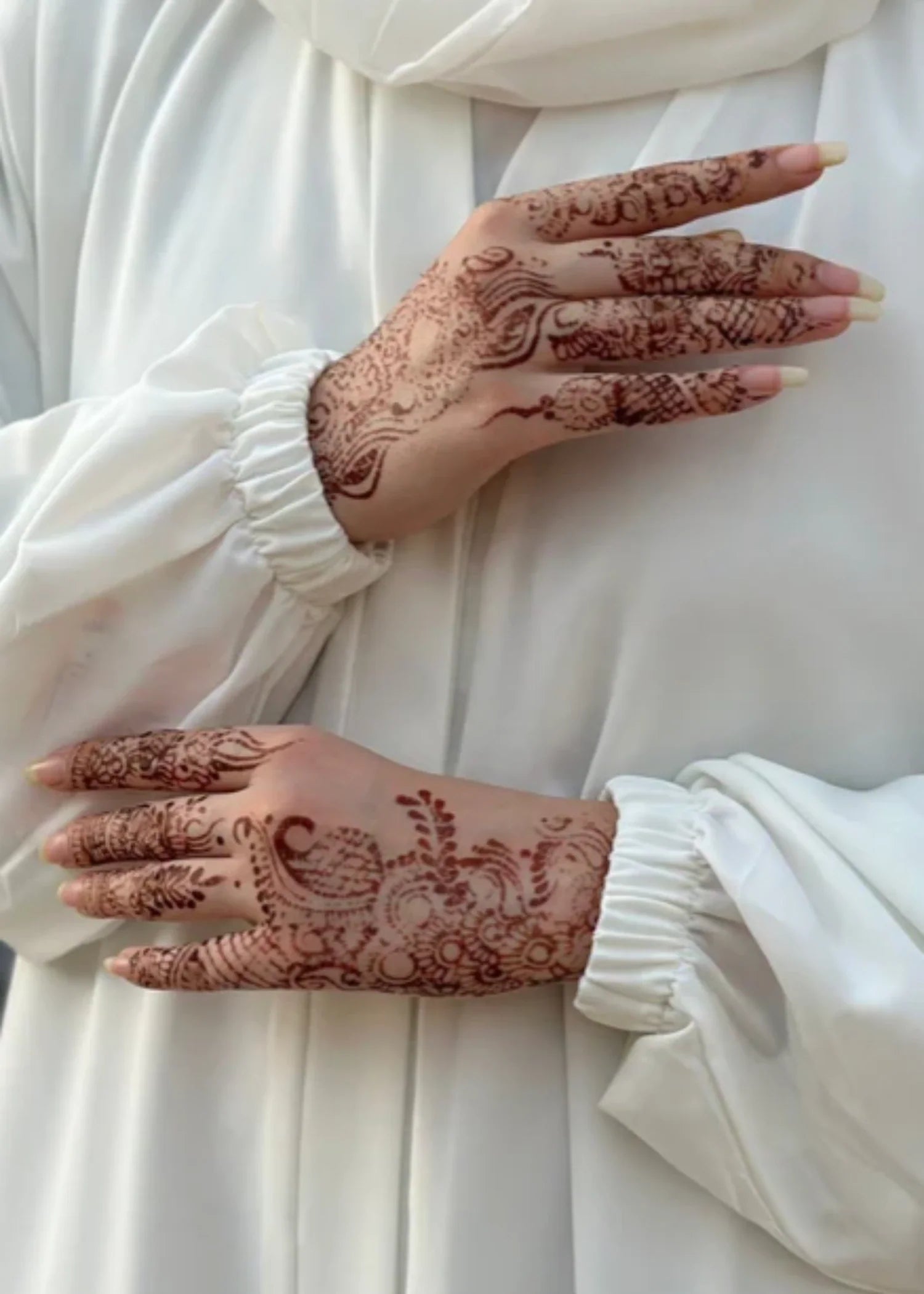 nidha Abaya in Ivory
