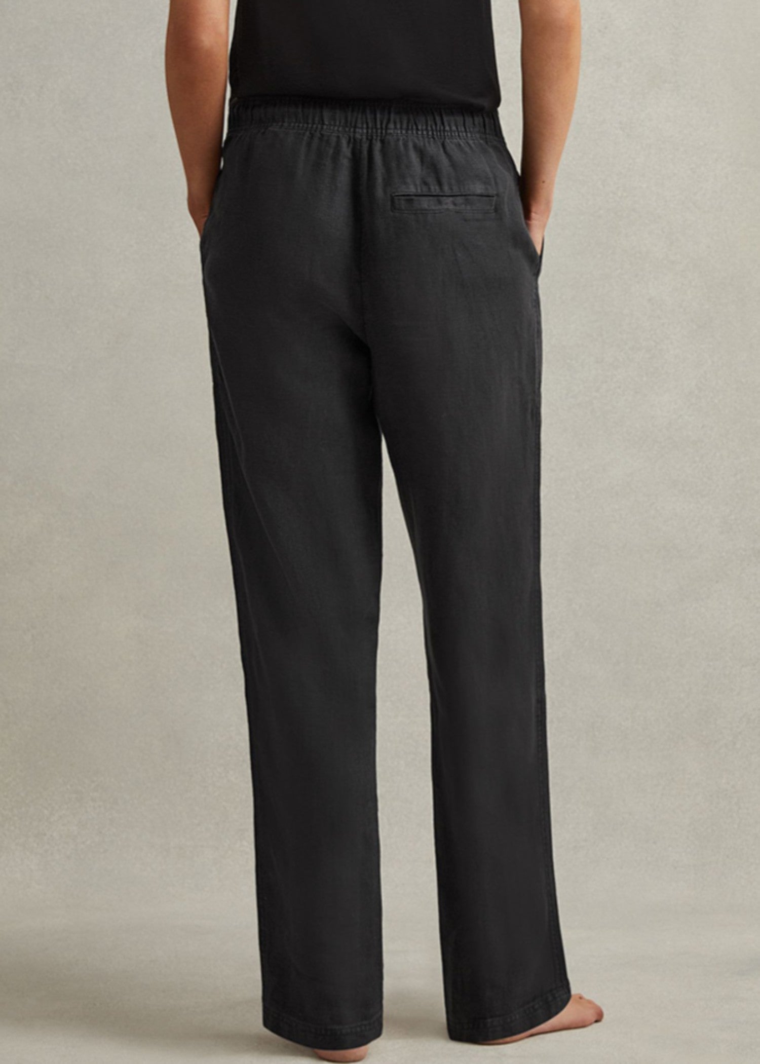 linen Trousers in Charcoal