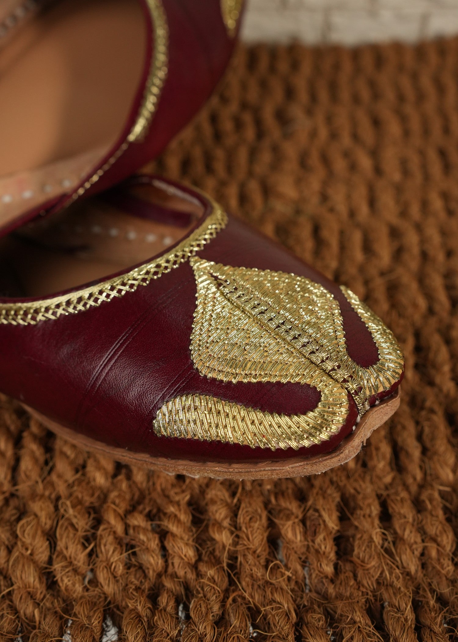 Khussa in Brown by - High Quality Women Khussa NTX3604