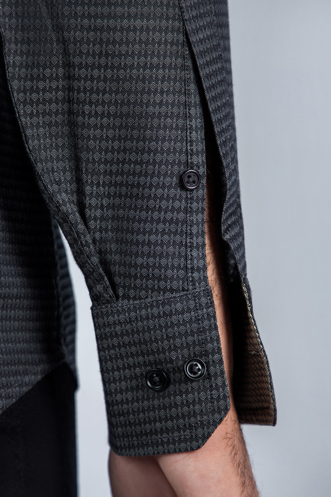 cotton Formal Shirt in Grey