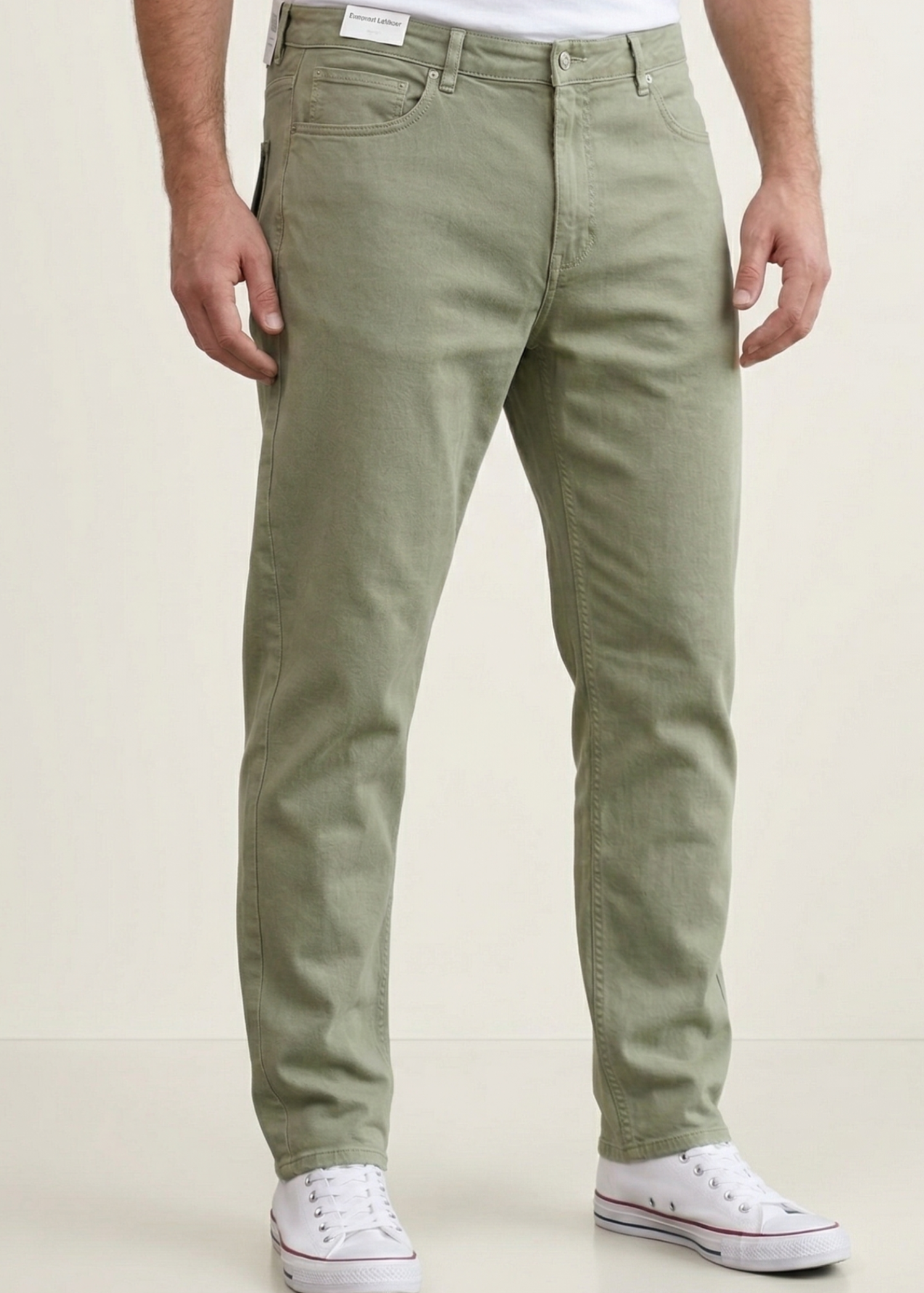 cotton Pants in Sage green