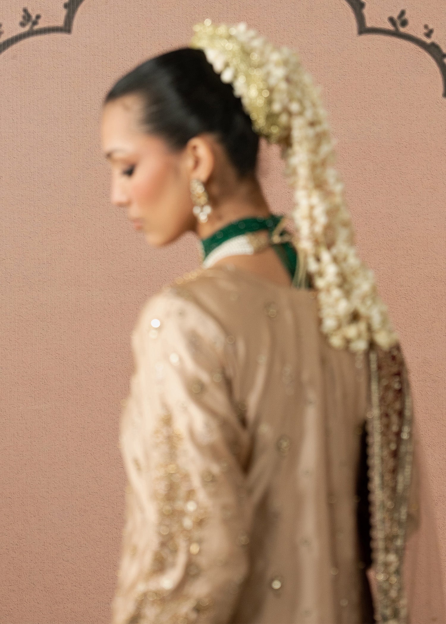 charmuse/shamooz Gharara in Cream