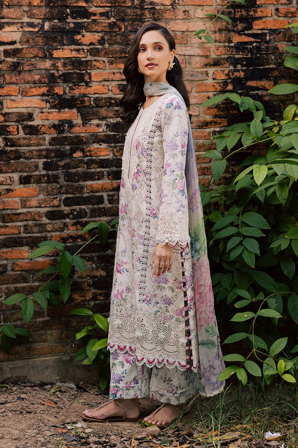 Shezlin Chikankari Eid Edit Lawn – ELARA (AV-02)