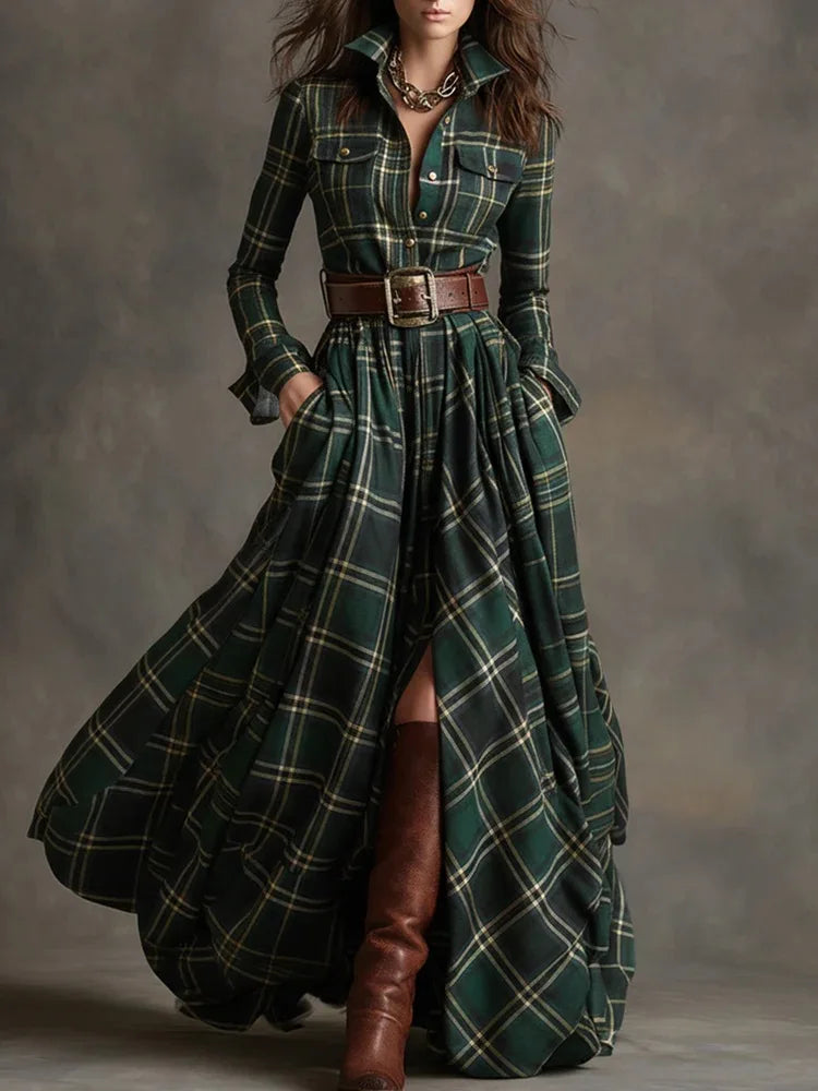 MELISSA PLAID DRESS