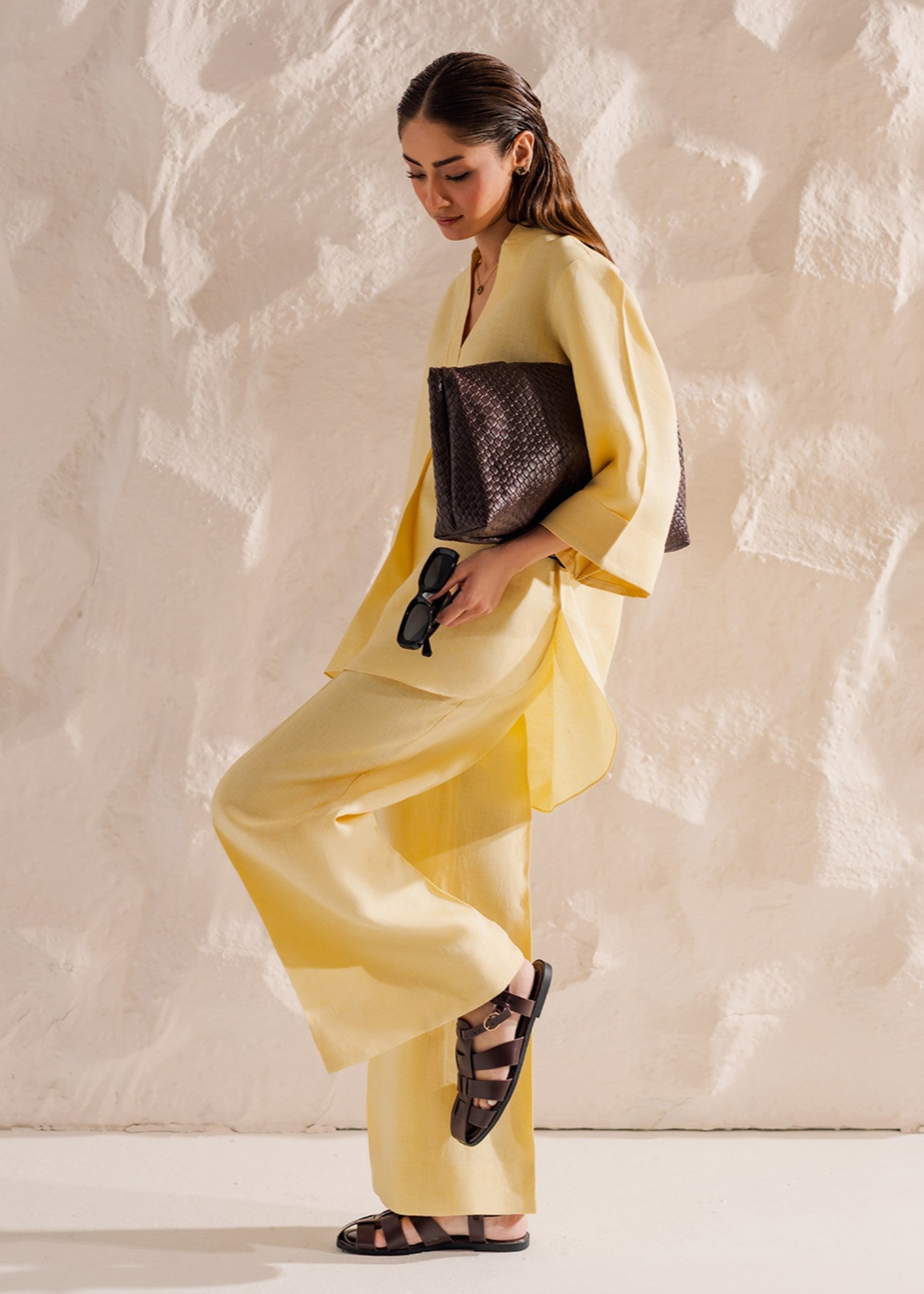 linen Co Ord Sets in Butter