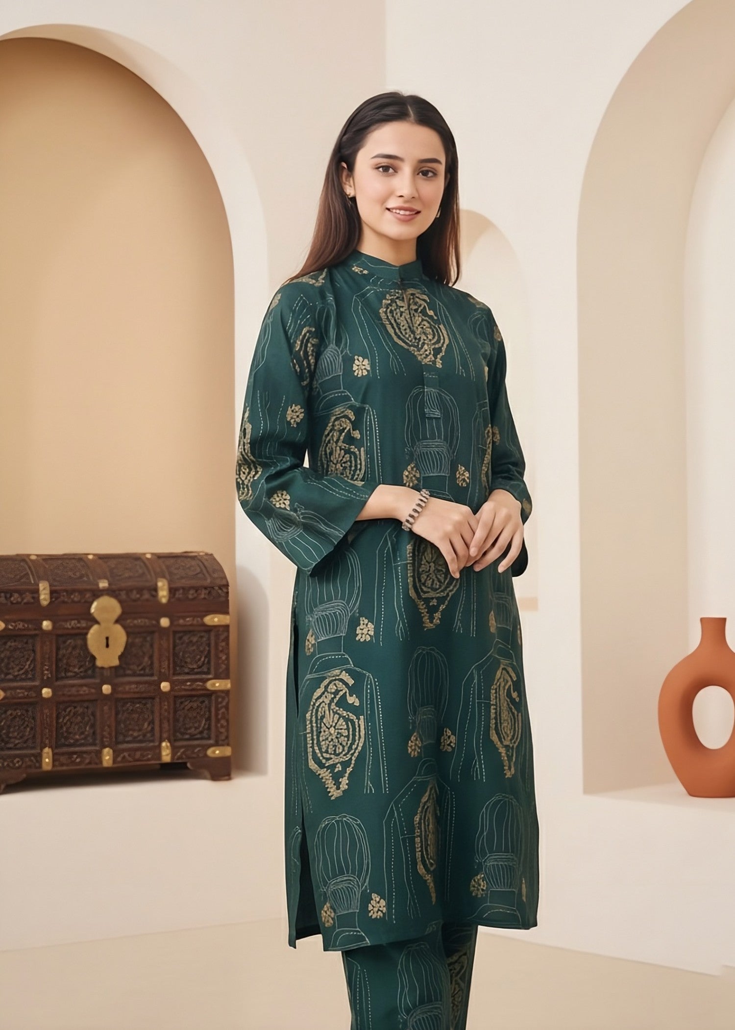 linen Co Ord Sets in Green