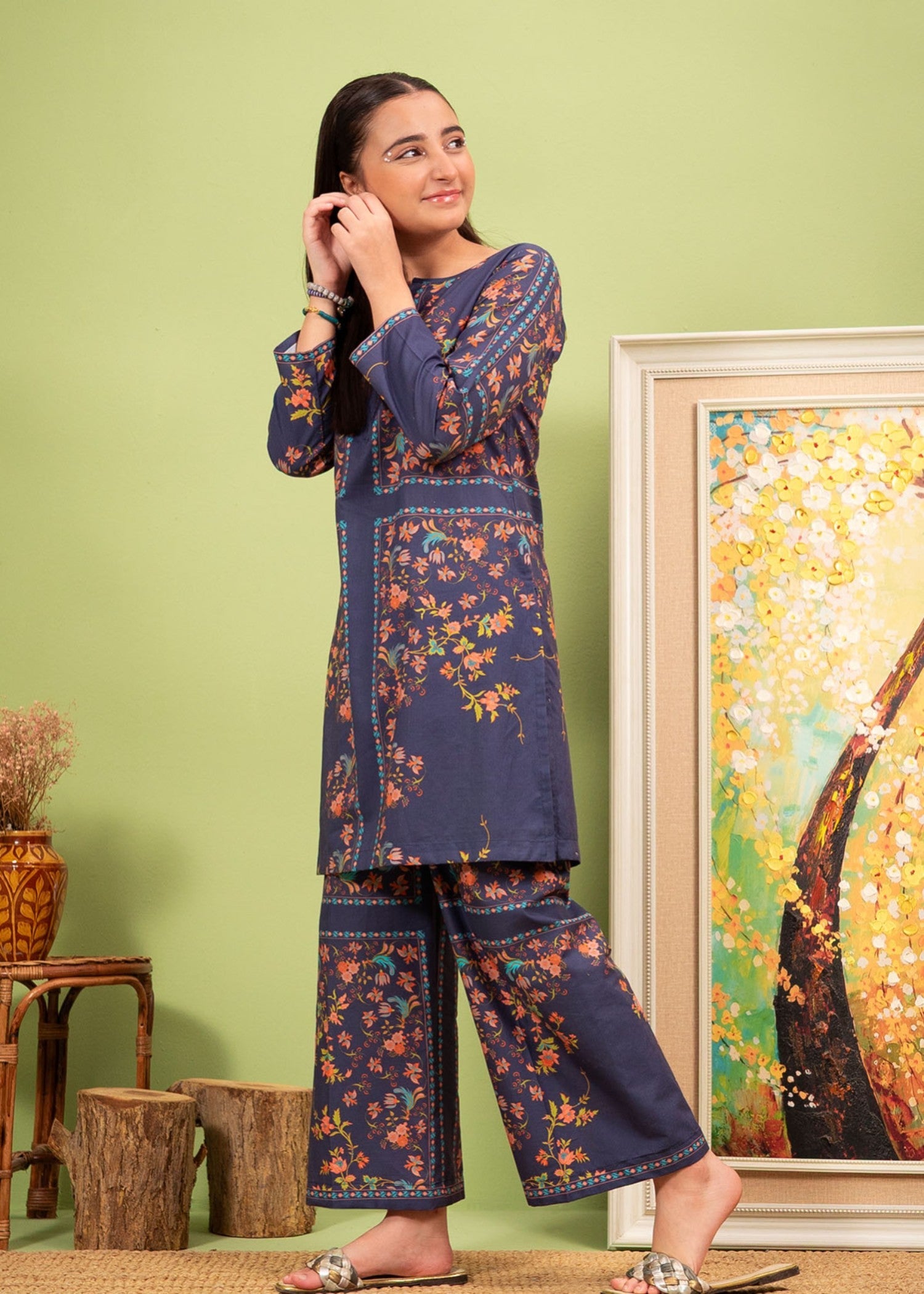 Co Ord Sets in Blue violet