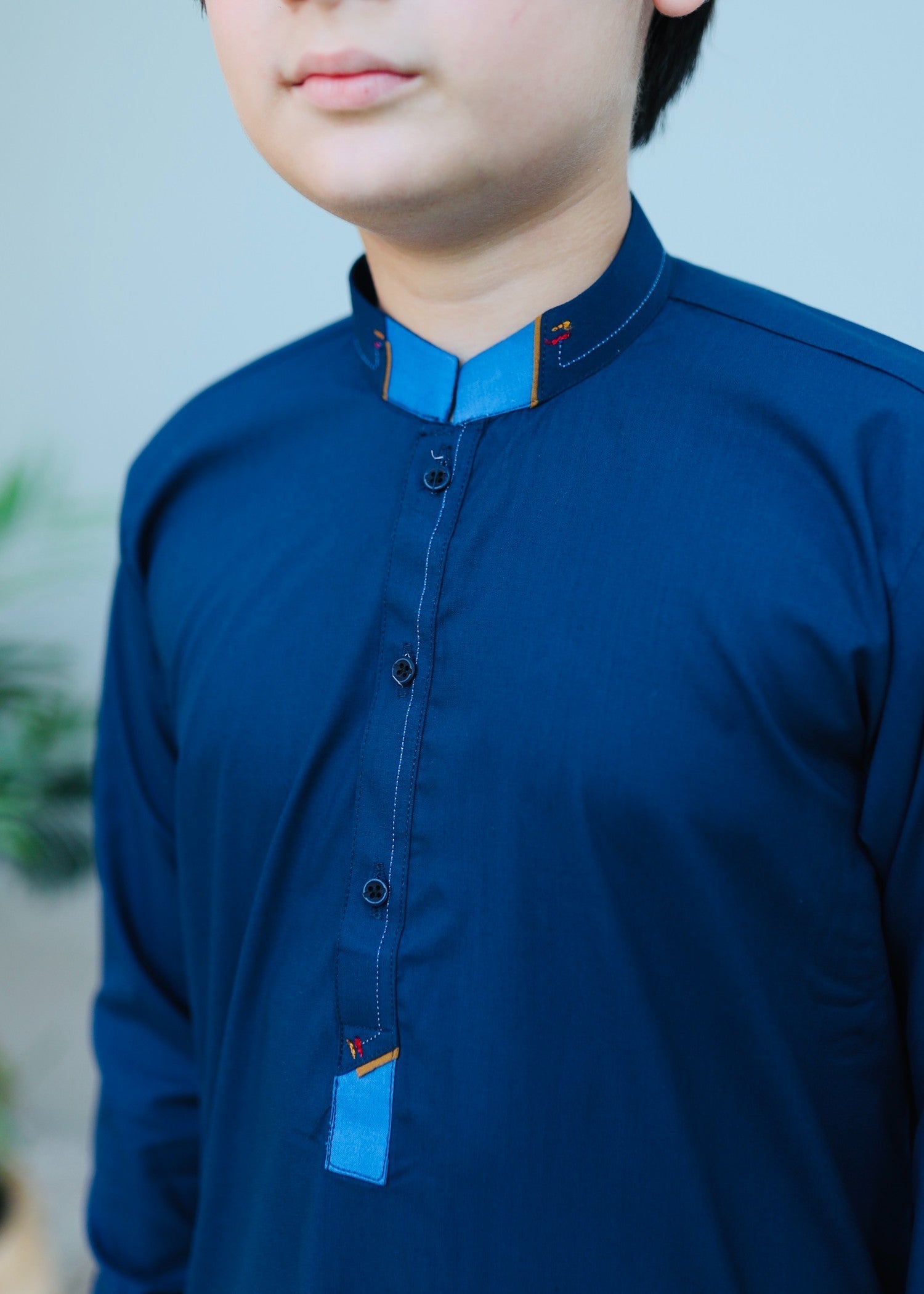 wash & wear Kurta Set in Sapphire blue