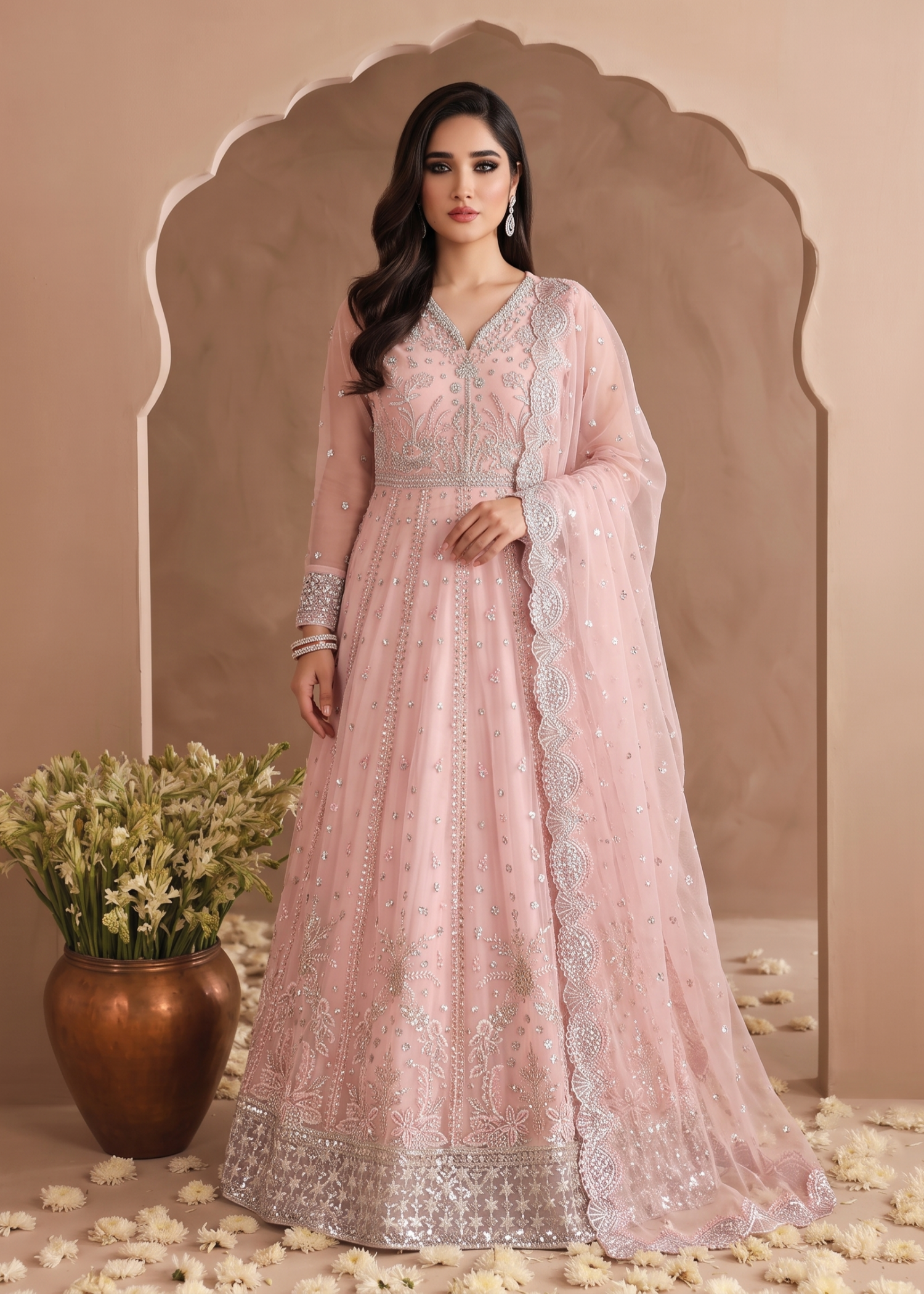 chiffon Maxi in Pink