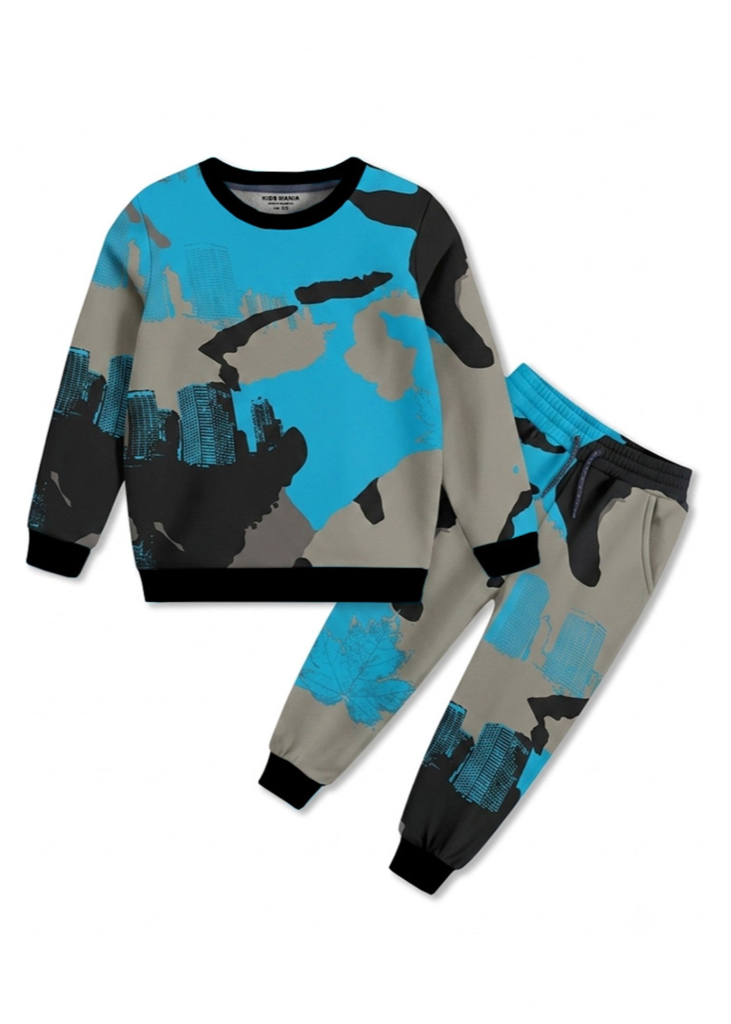 Co ord Sets in Black, azure, smoke grey