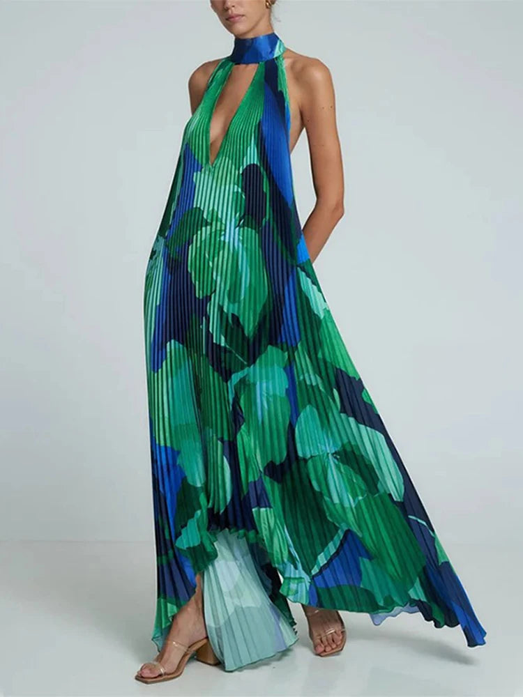 SARA PLEATED DRESS
