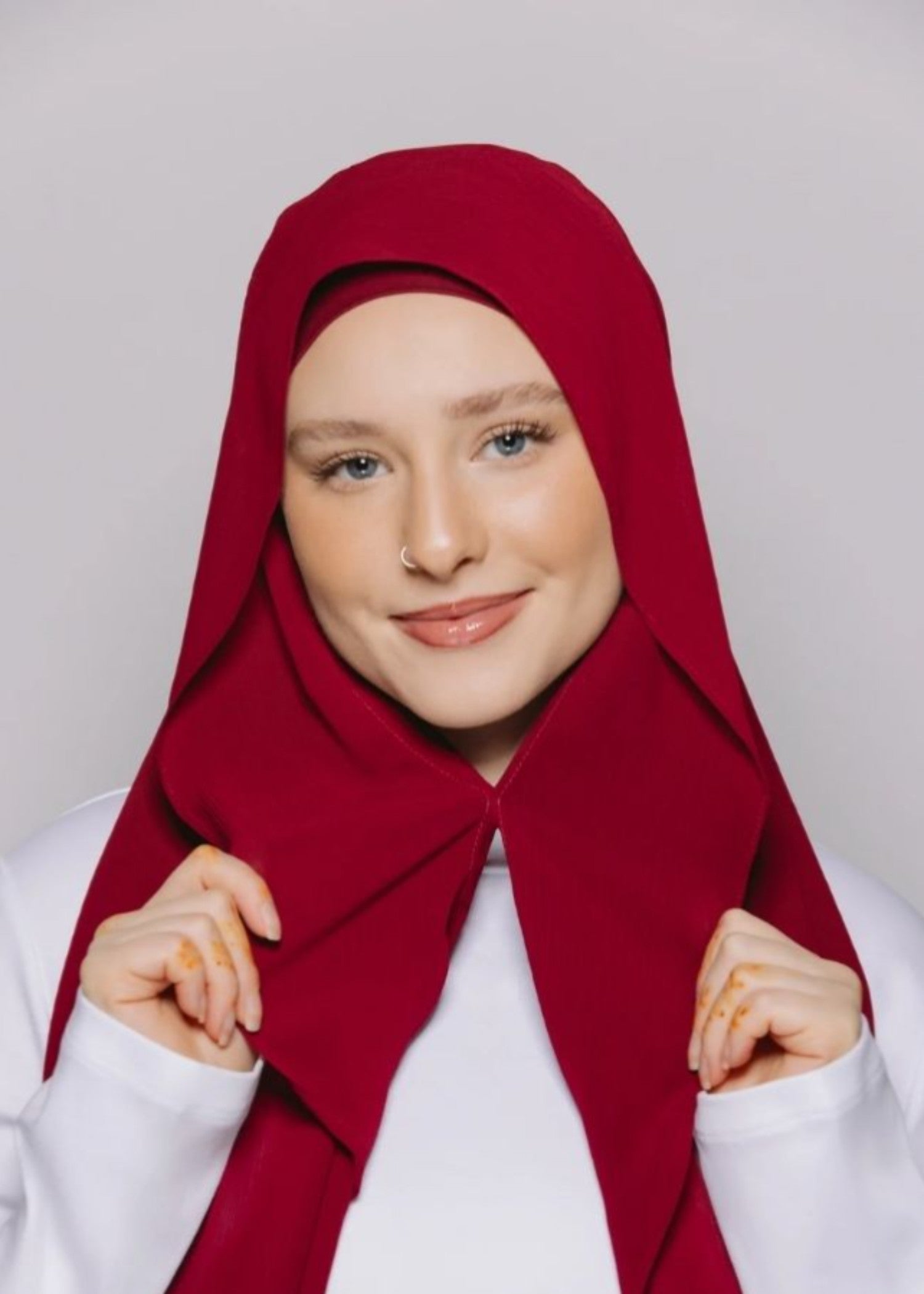 georgette Hijab in Maroon