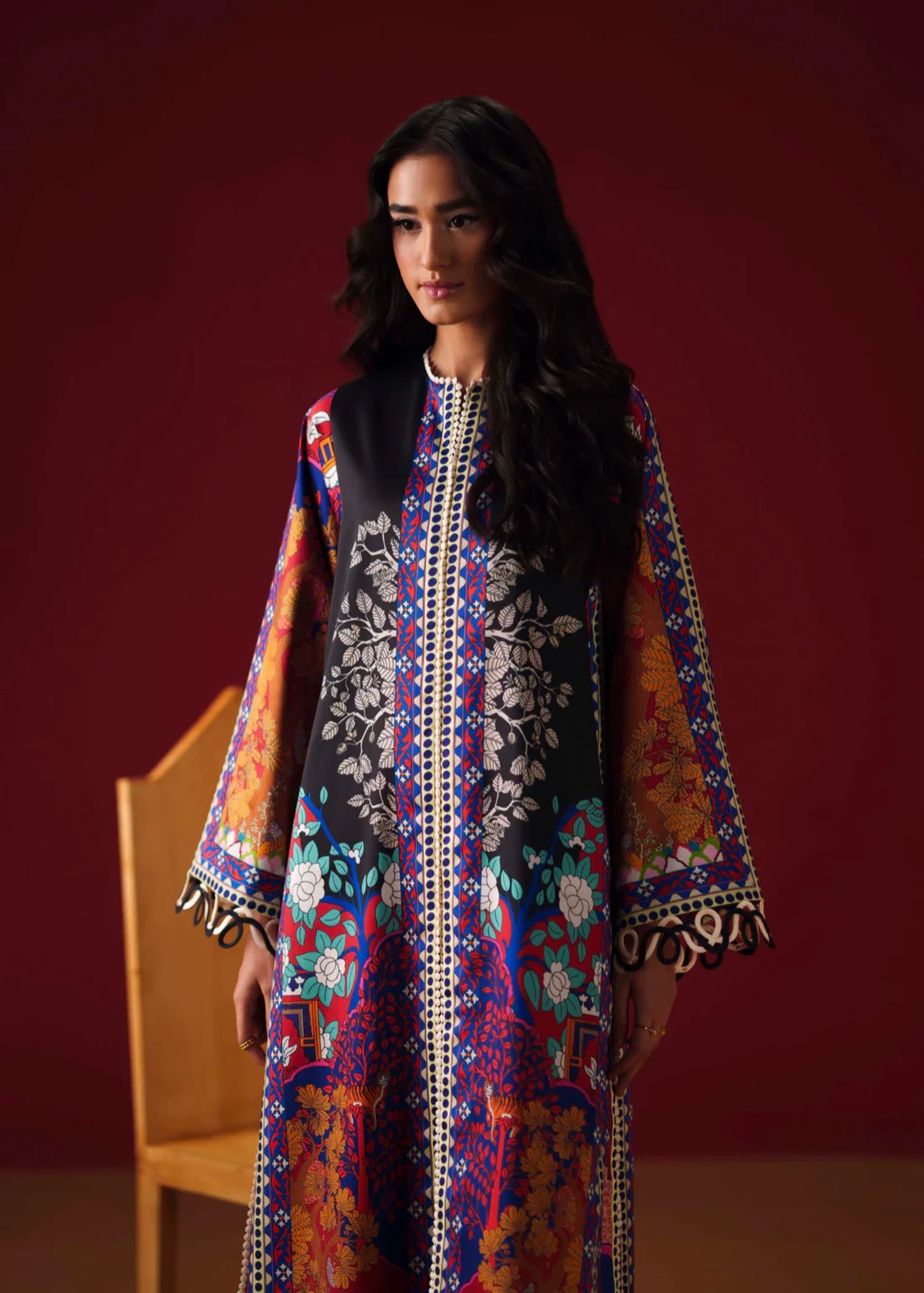 silk Kurti in Multi