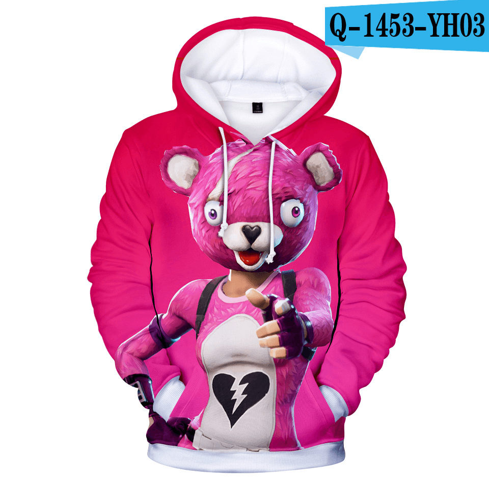 3D Digital Print and Fleece Hoodie Man