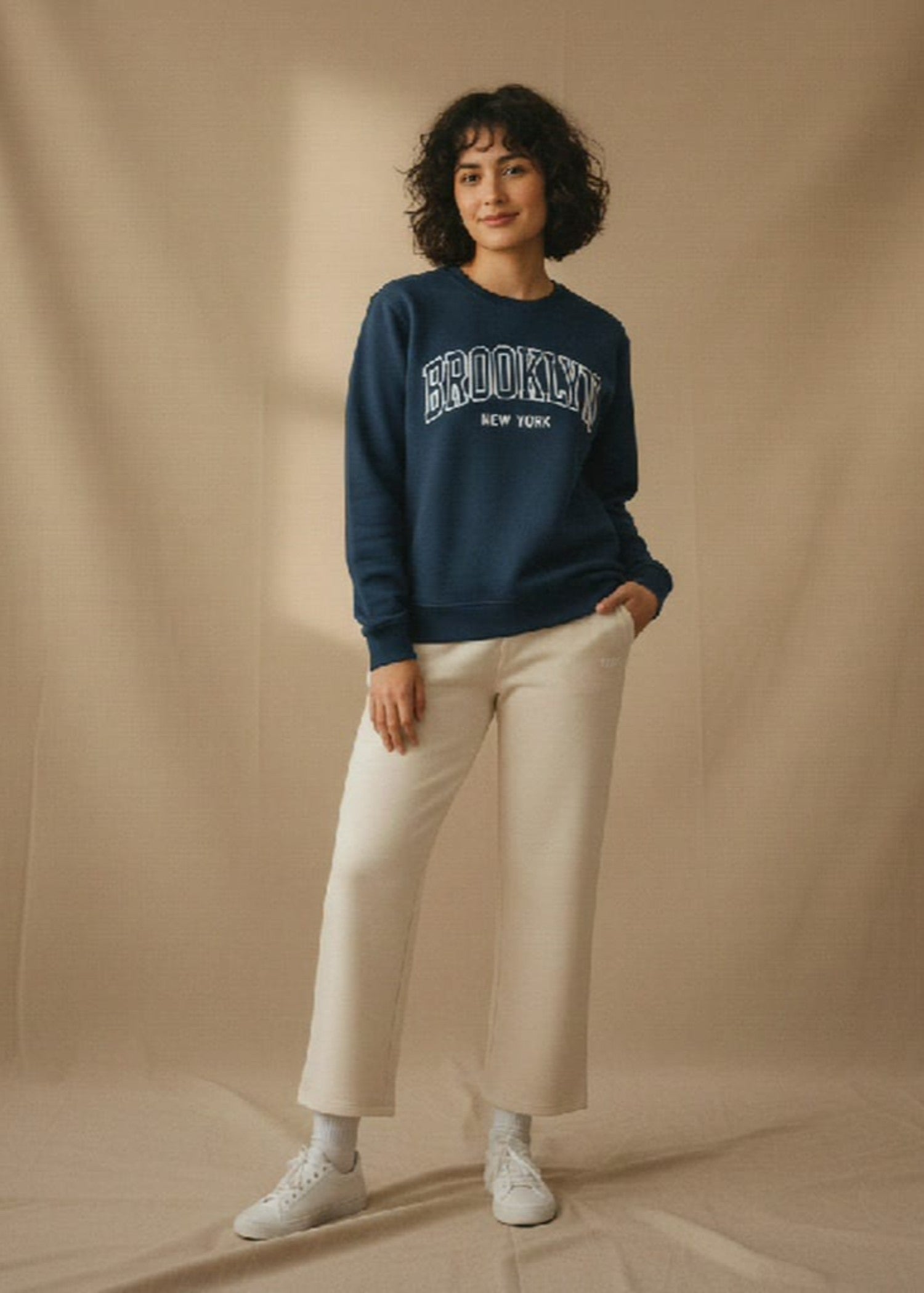 polycotton Sweatshirt in Steel blue