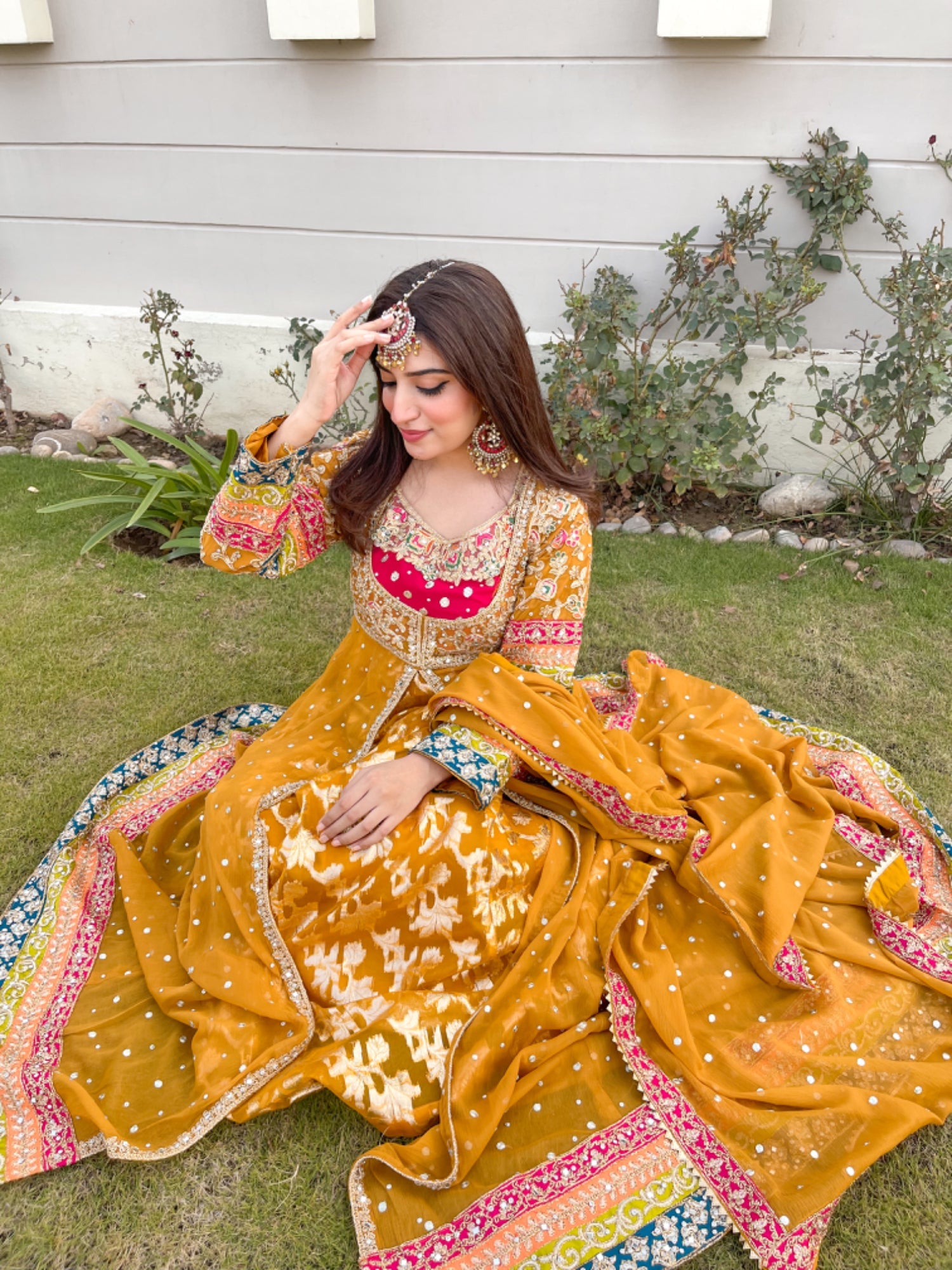 chiffon Maxi in Golden orange