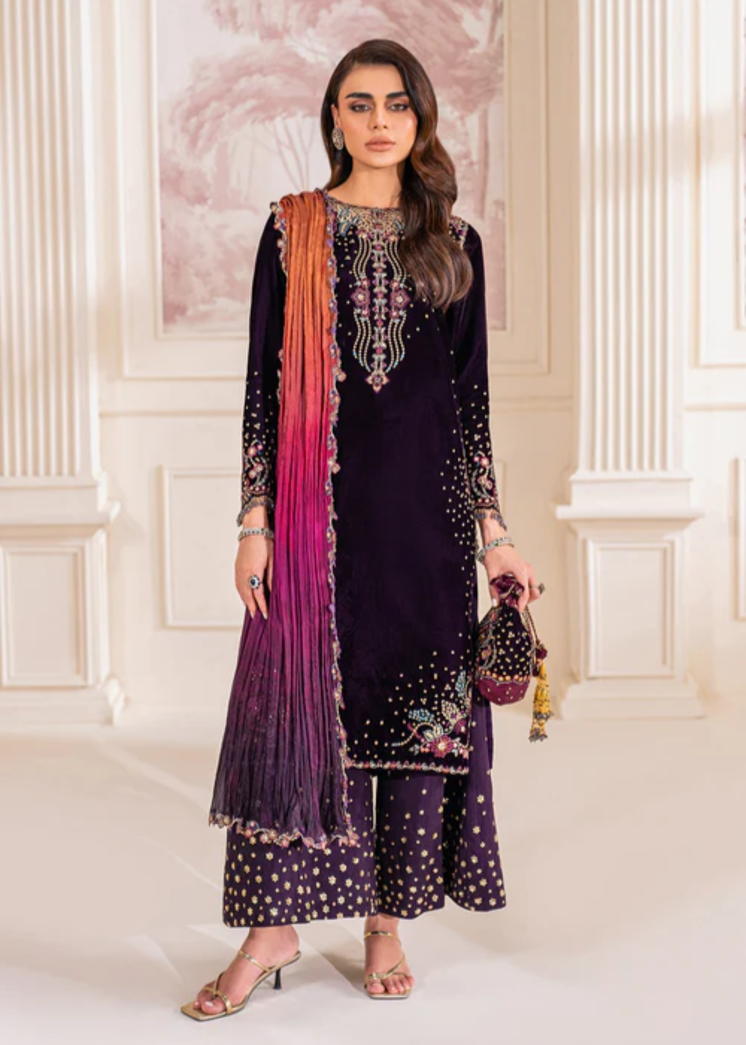 velvet Unstitched in Deep purple