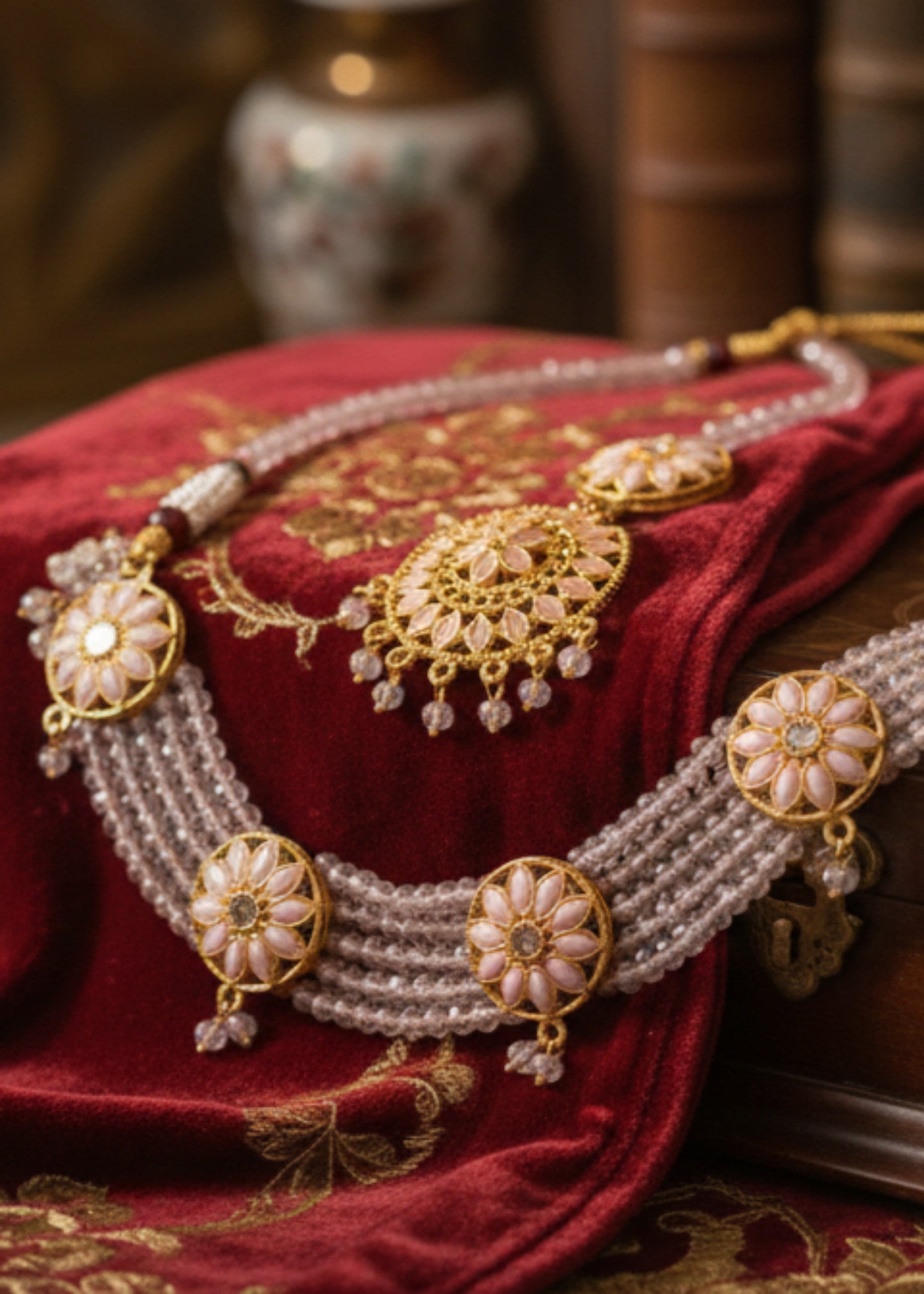 Choker in Pink Color by - Trendy Women Choker KWM9944