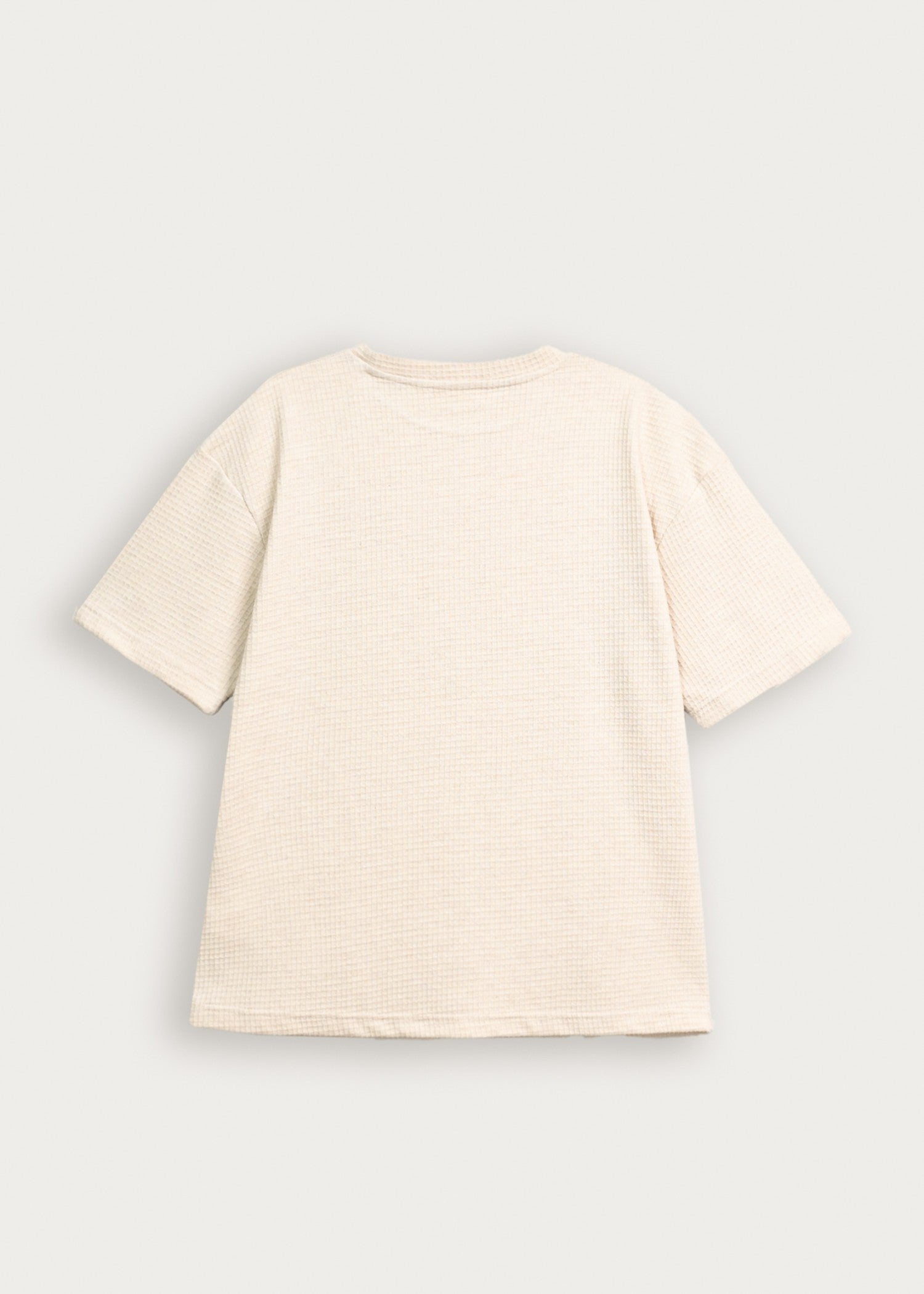 cotton T Shirt in Off-white by MINT By Muraqsh