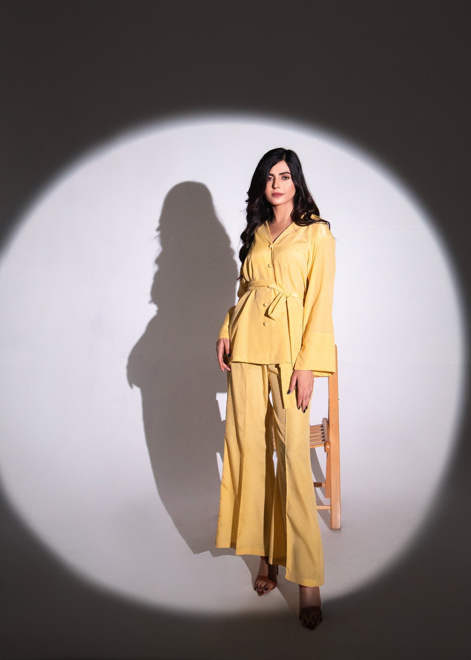 tropical Co Ord Sets in Lemon